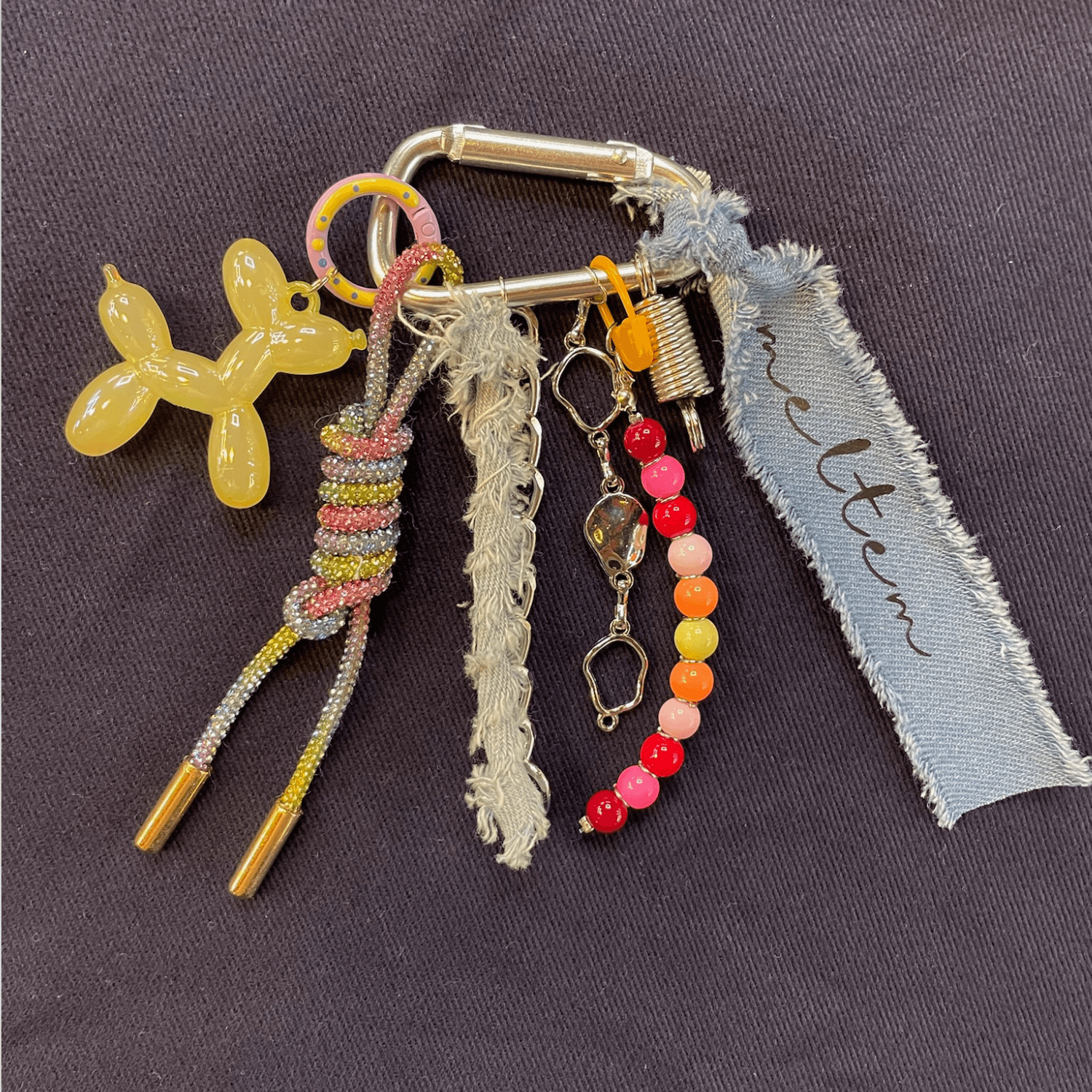 Balloon Dog Çanta Süsü Charm | Fulique | Çanta Aksesuarları - SARI