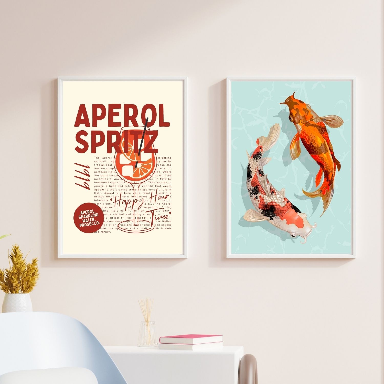 KOI Balıkları 2'li Poster Seti