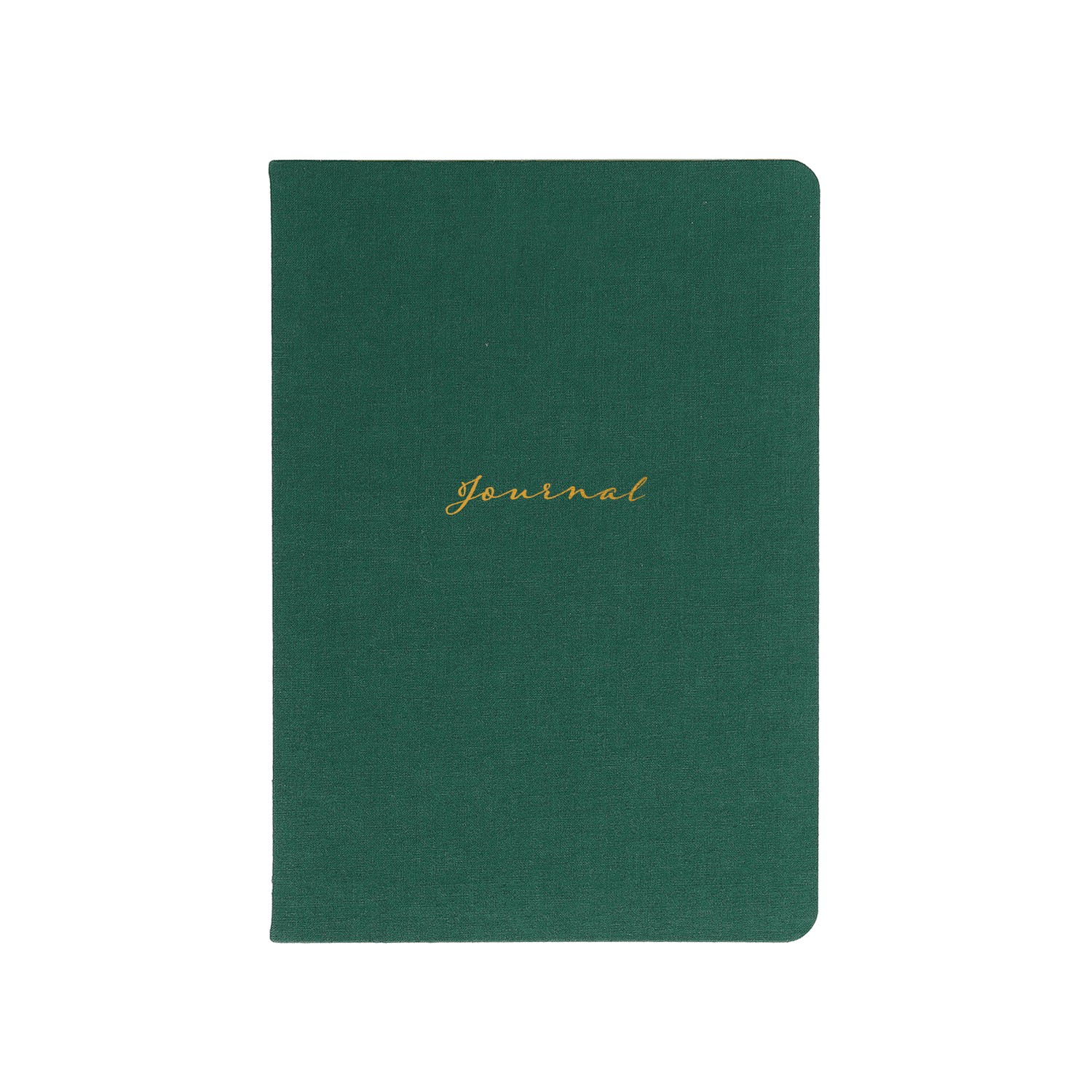 Vegan Deri Çizgili Defter - YEŞİL