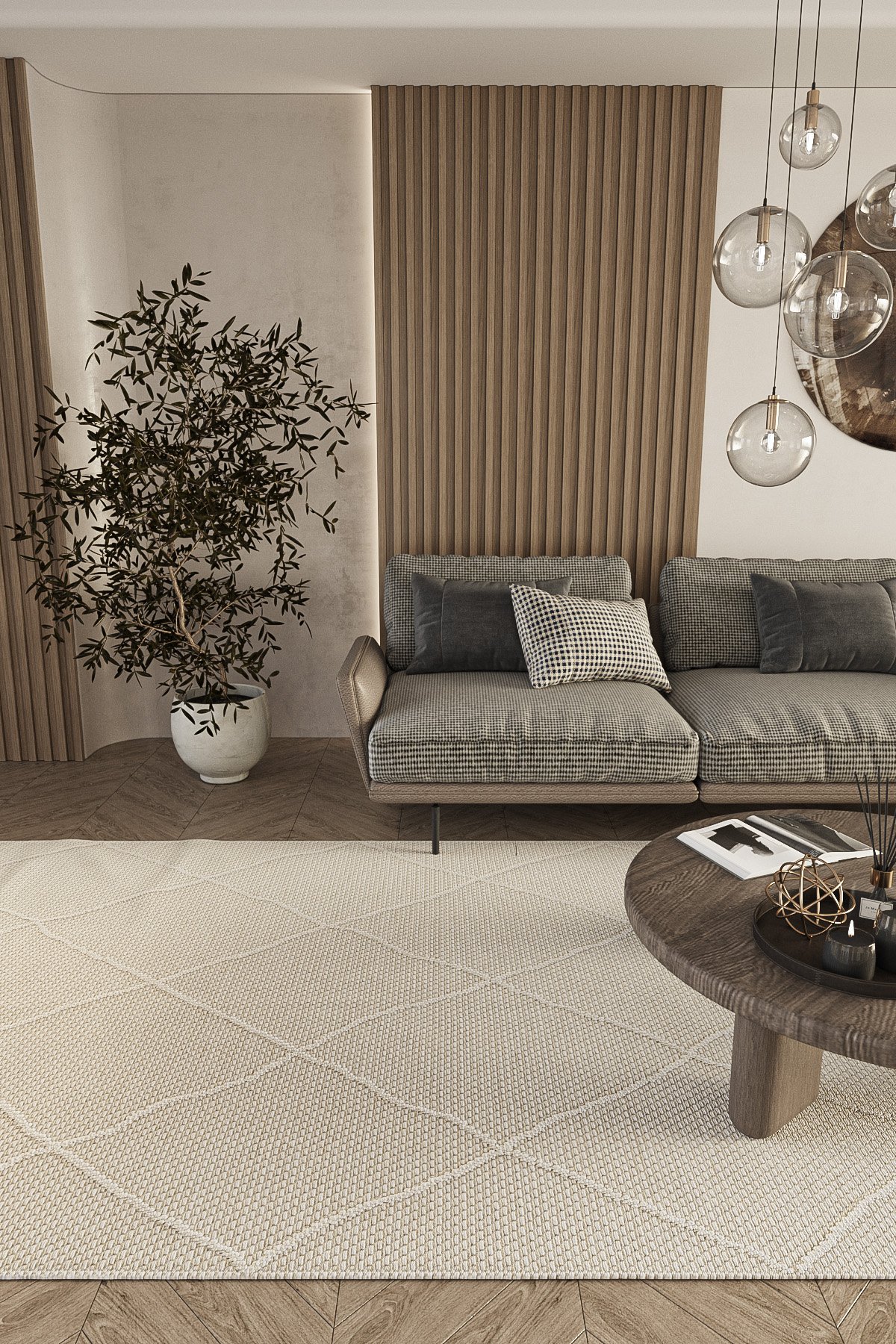 Teppich Schneidbar Rug Elit 02 Beige Hallway 