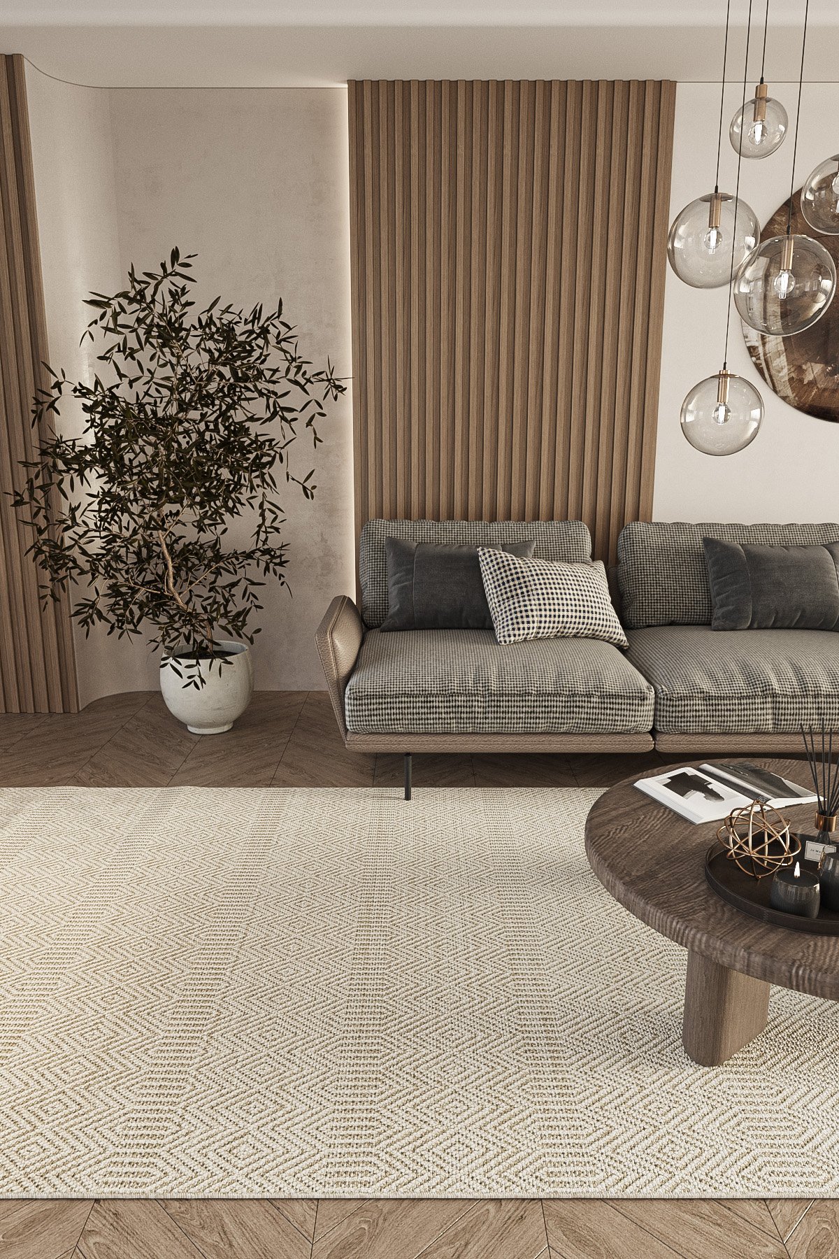 Teppich Schneidbar Rug Elit 01 Beige Hallway 