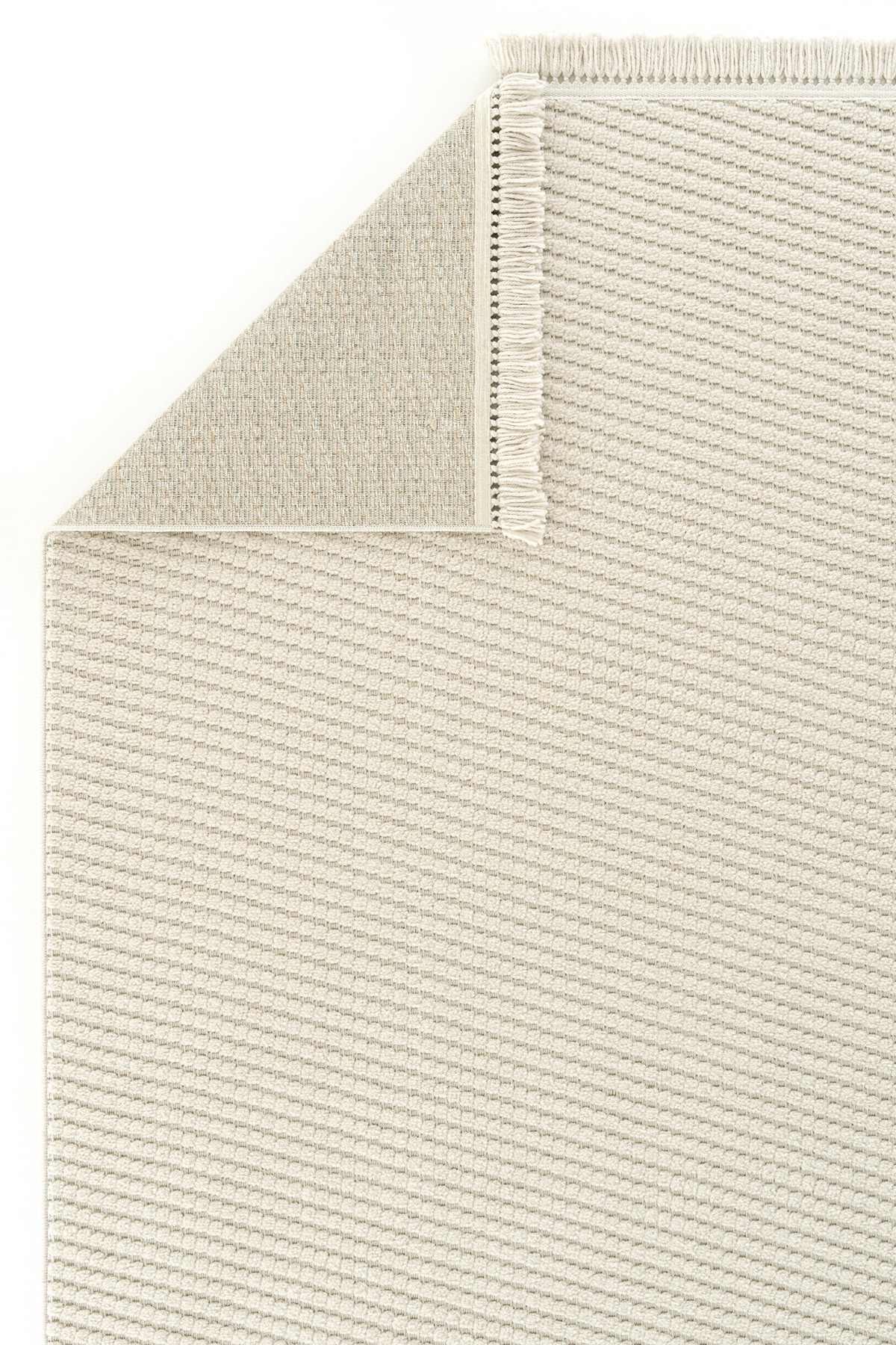 Stone 1063 Rutschfeste Ausgeschnittene Teppich Beige