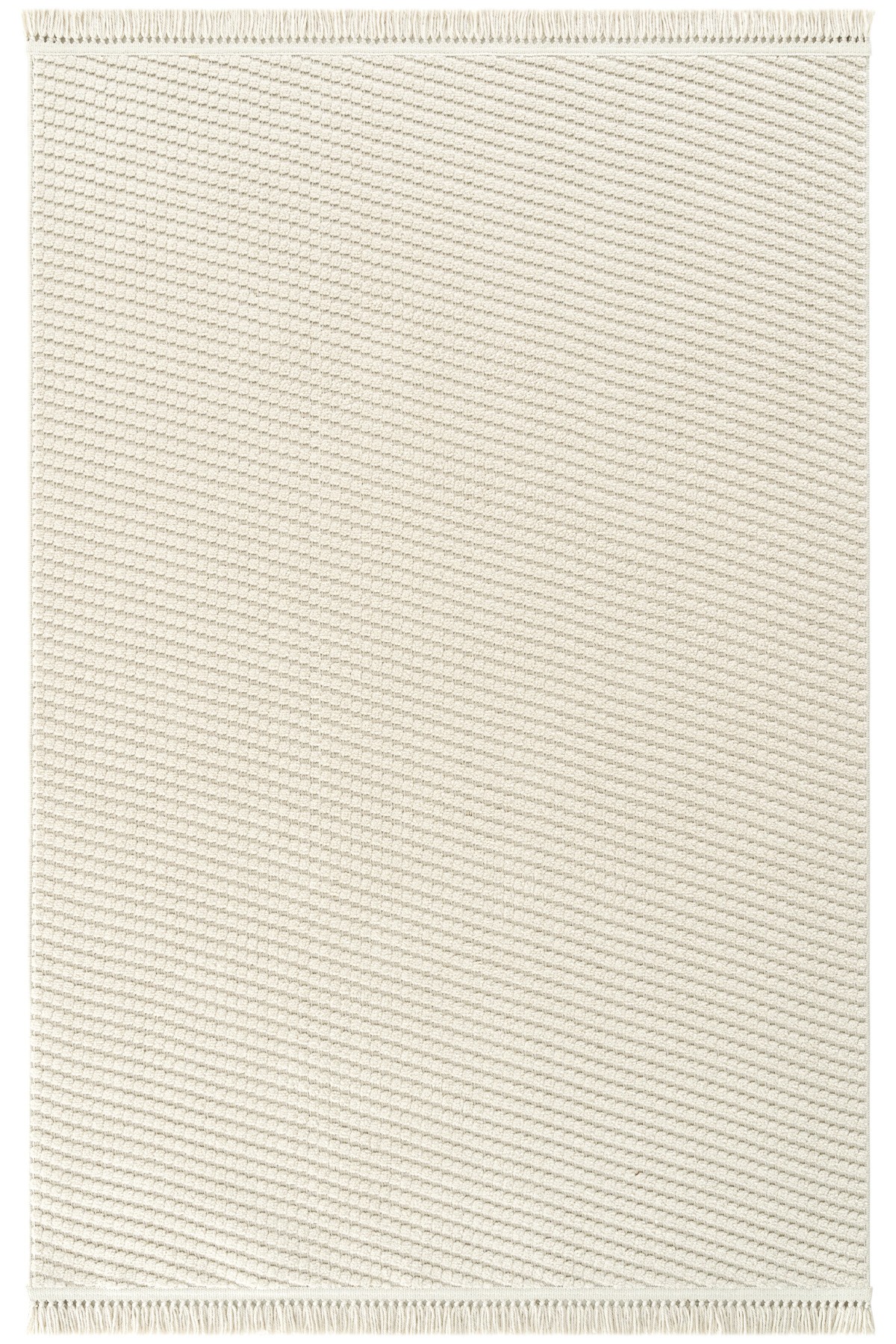 Stone 1063 Rutschfeste Ausgeschnittene Teppich Beige