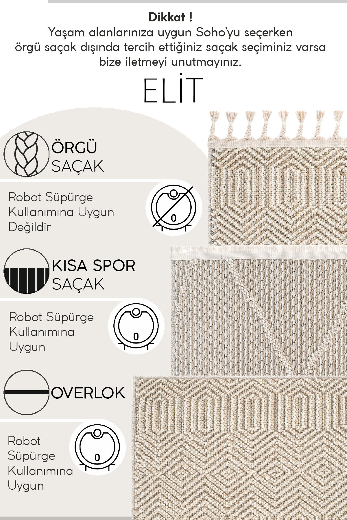 Schneidbar Teppich Elit 14 Beige 