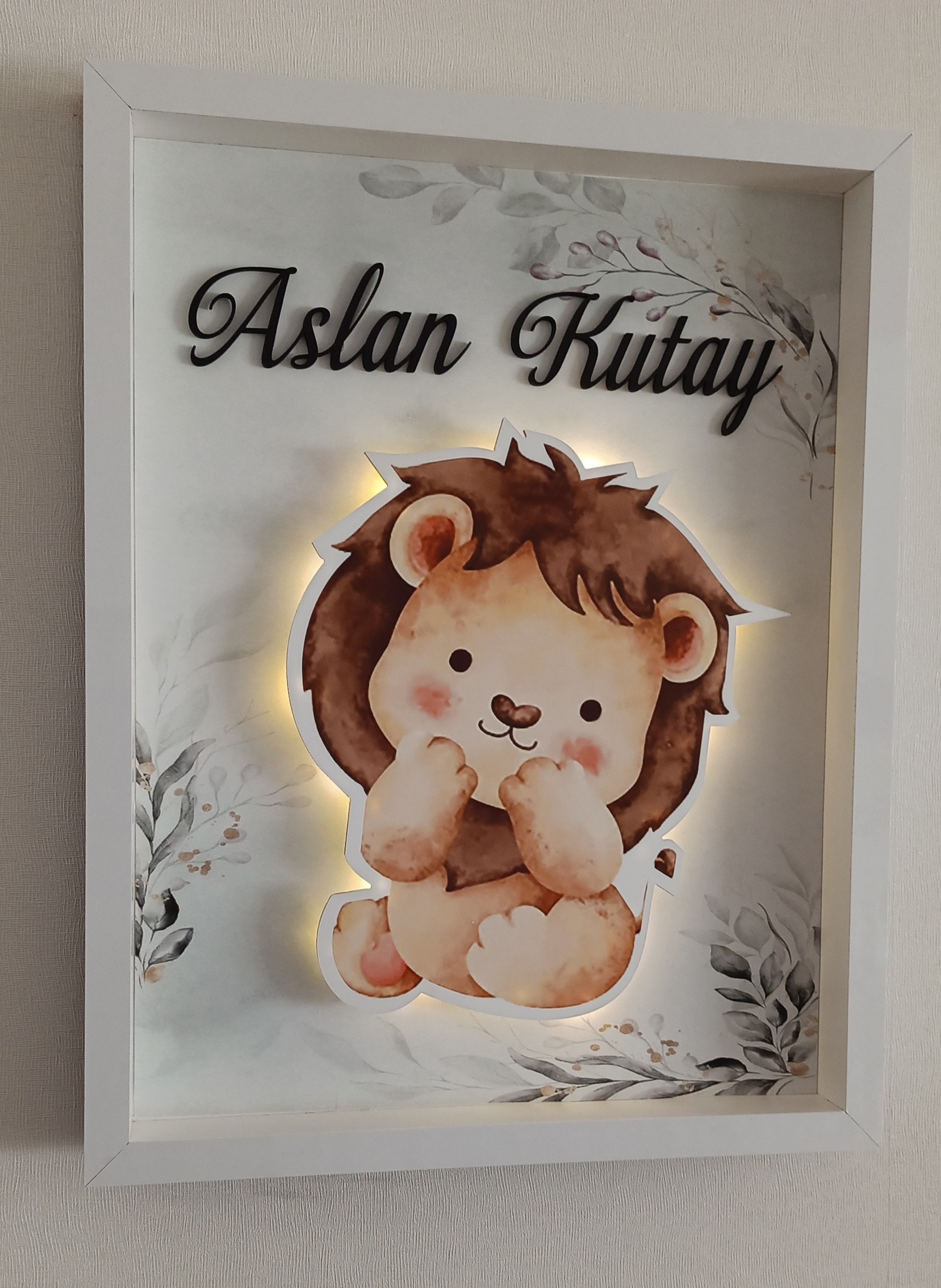 ASLAN TEMALI PANO KAPI SÜSÜ