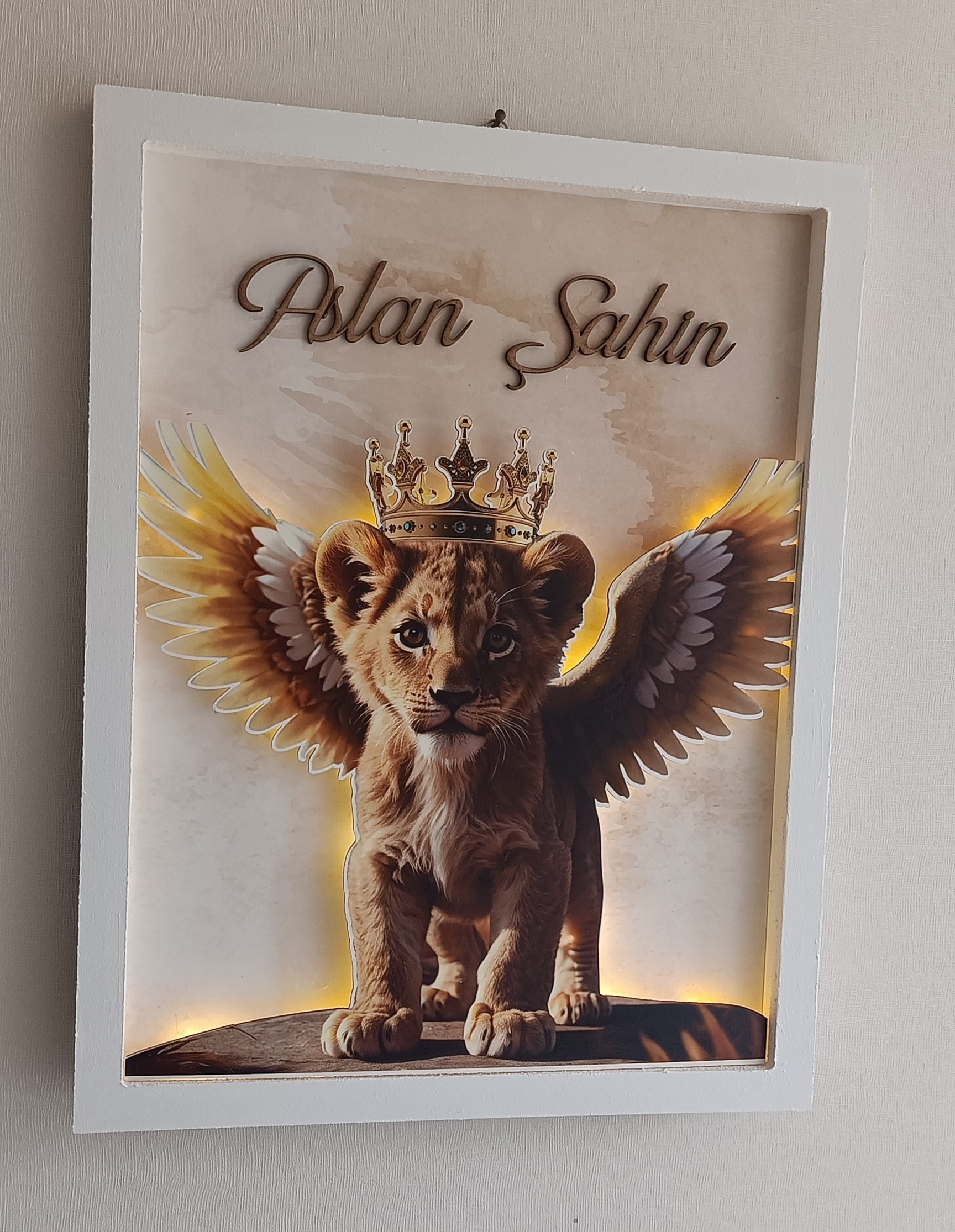 ASLAN TEMALI PANO KAPI SÜSÜ