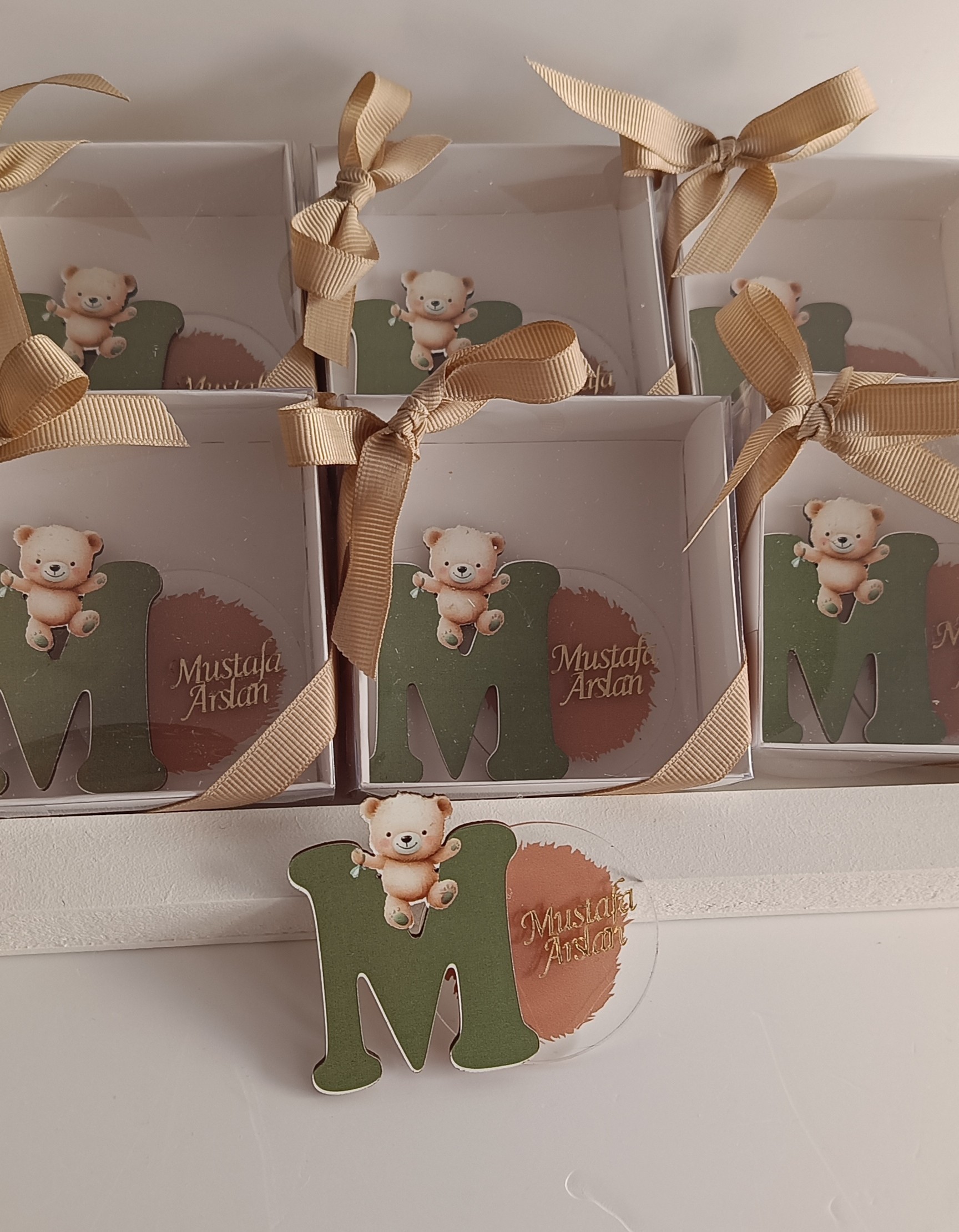 Ayıcıklı M Harfi Magnet 
