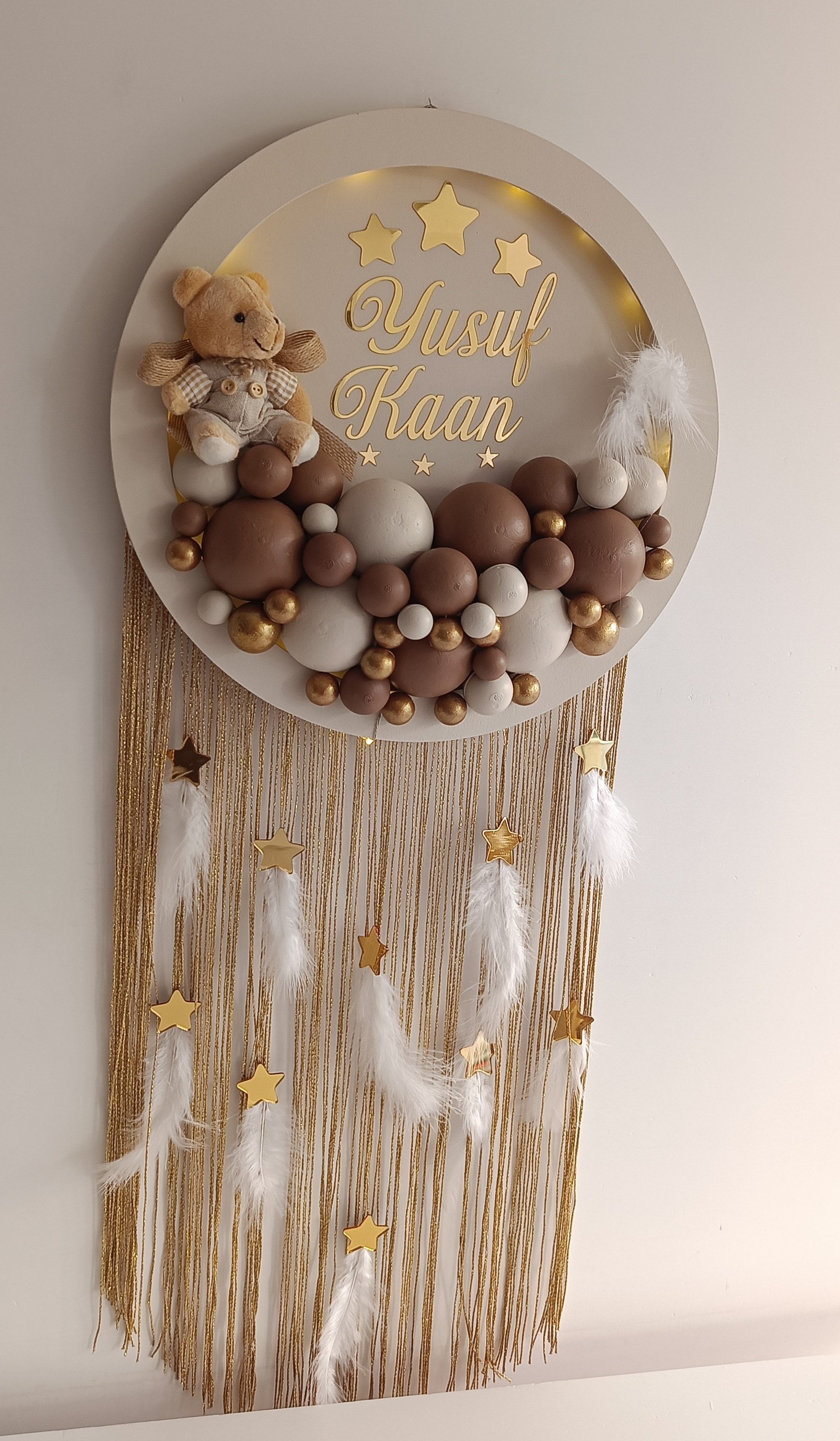 TOPLU YUVARLAK ERKEK BEBEK KAPI SÜSÜ