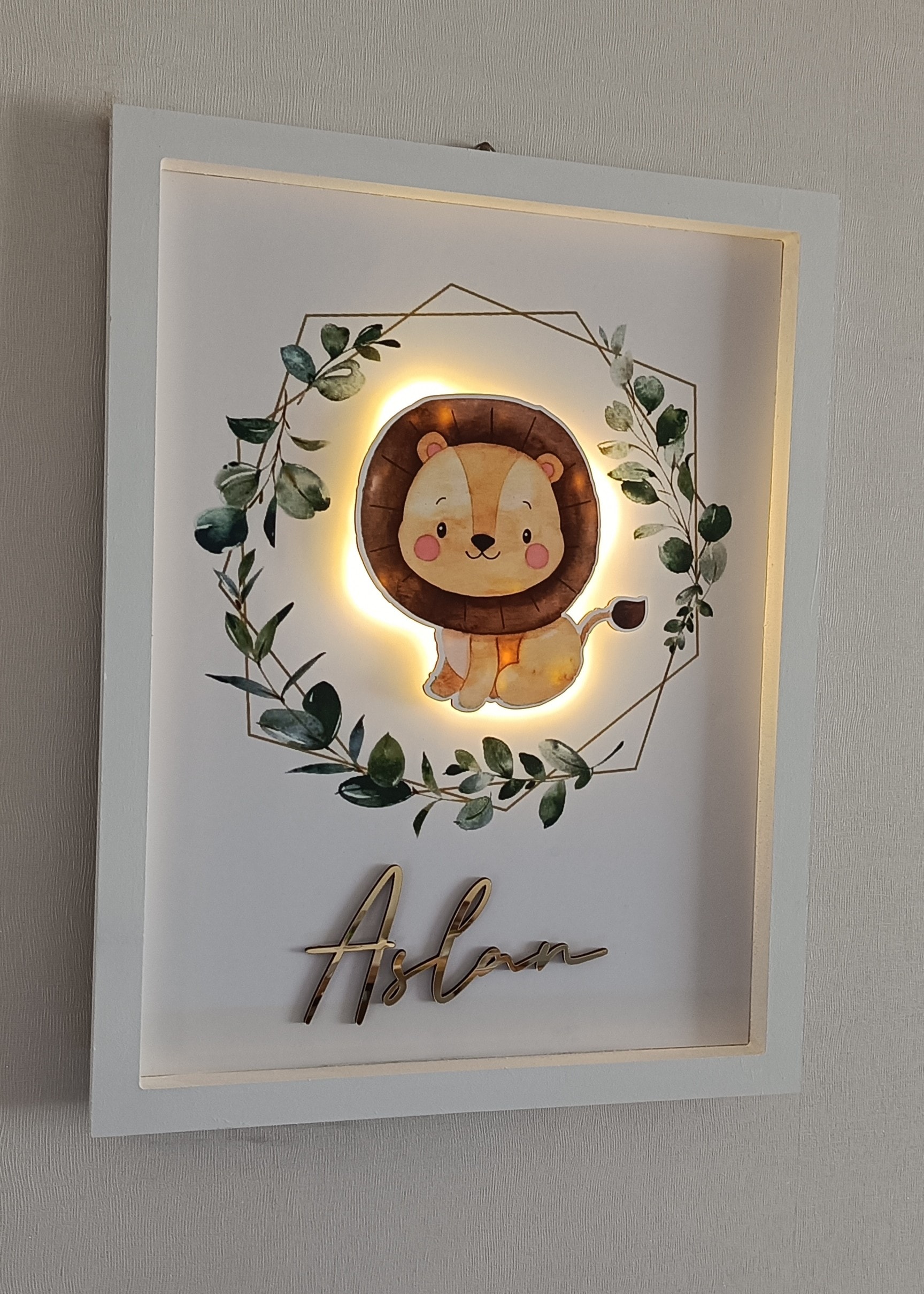 ASLAN TEMALI PANO KAPI SÜSÜ