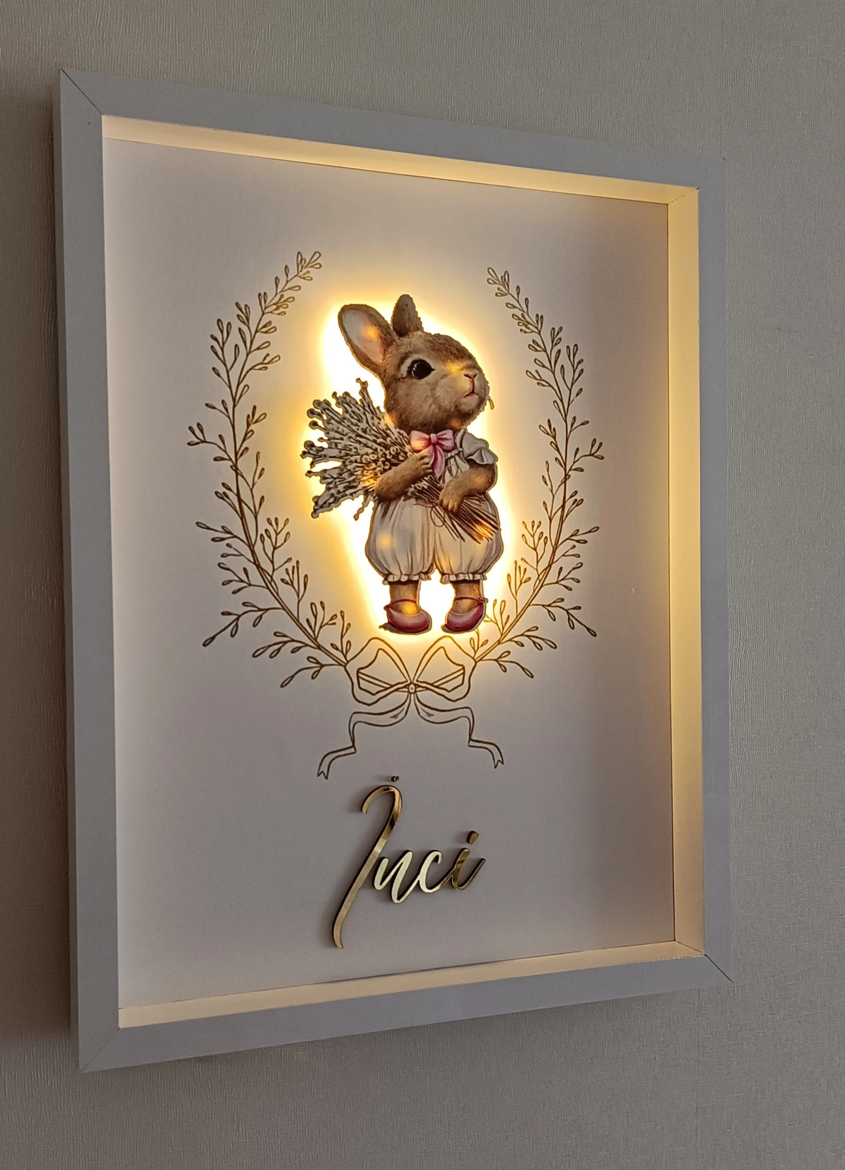 TAVŞAN TEMALI KAPI SÜSÜ