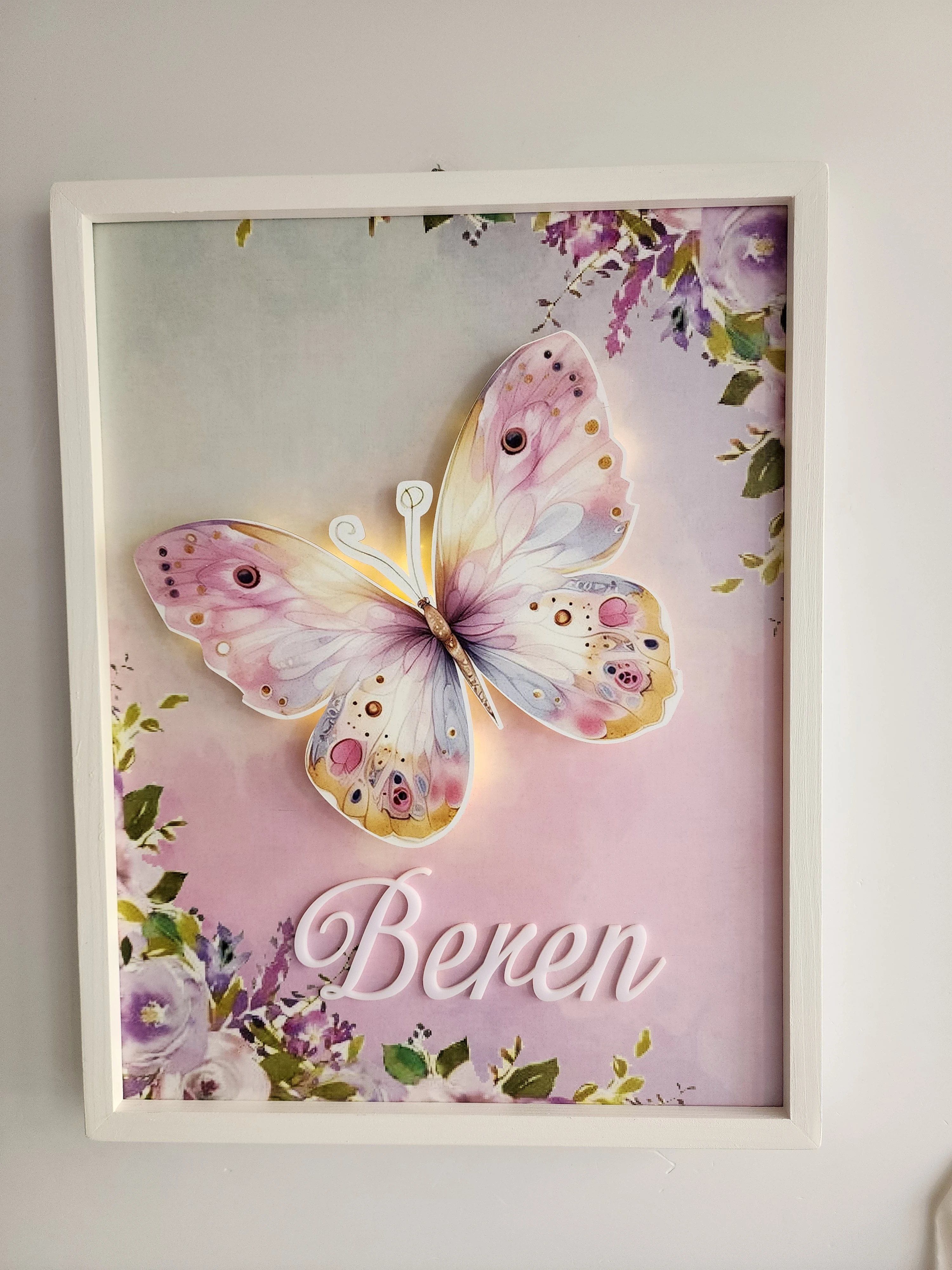 KELEBEK TEMALI KAPI SÜSÜ