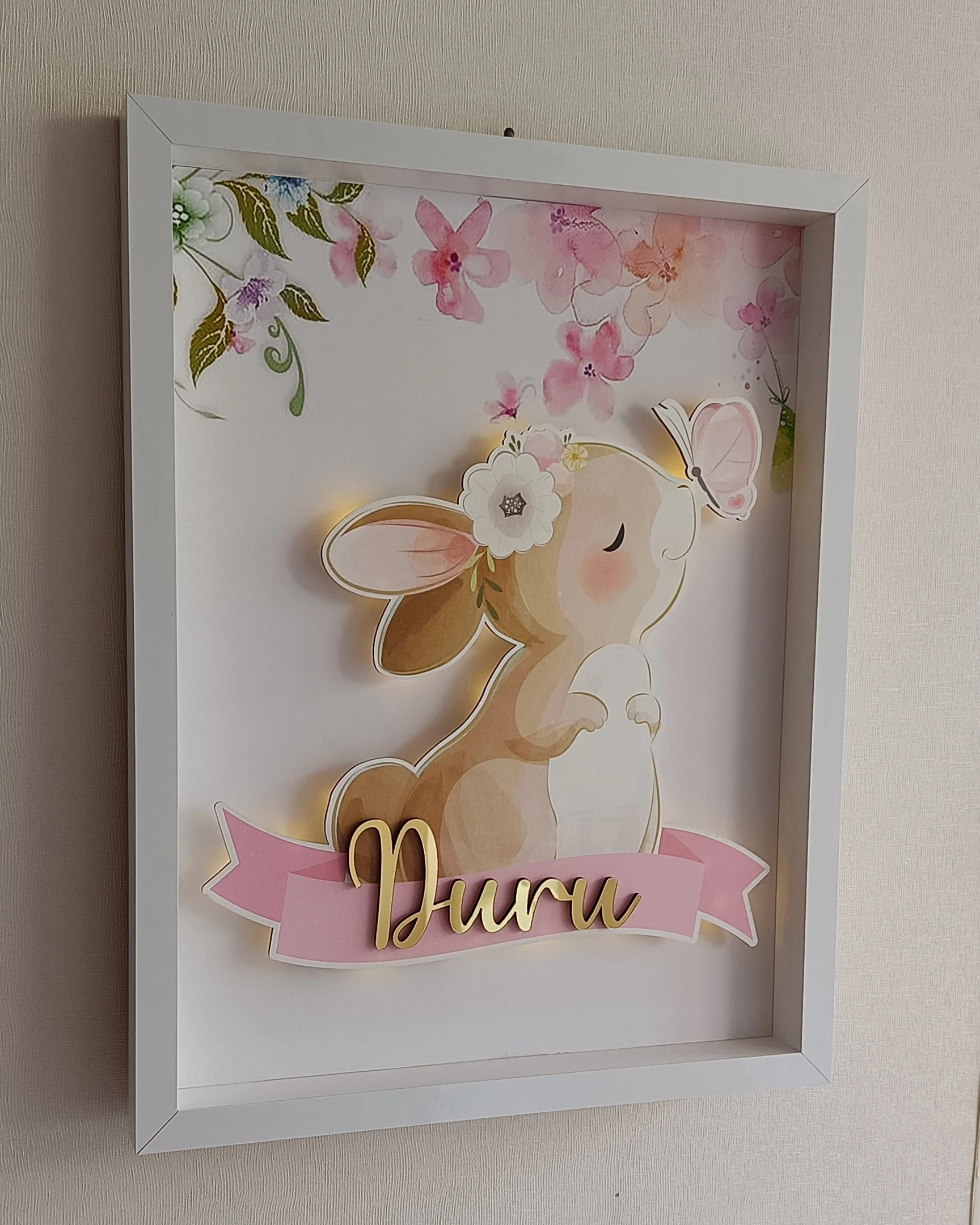 TAVŞAN TEMALI KAPI SÜSÜ