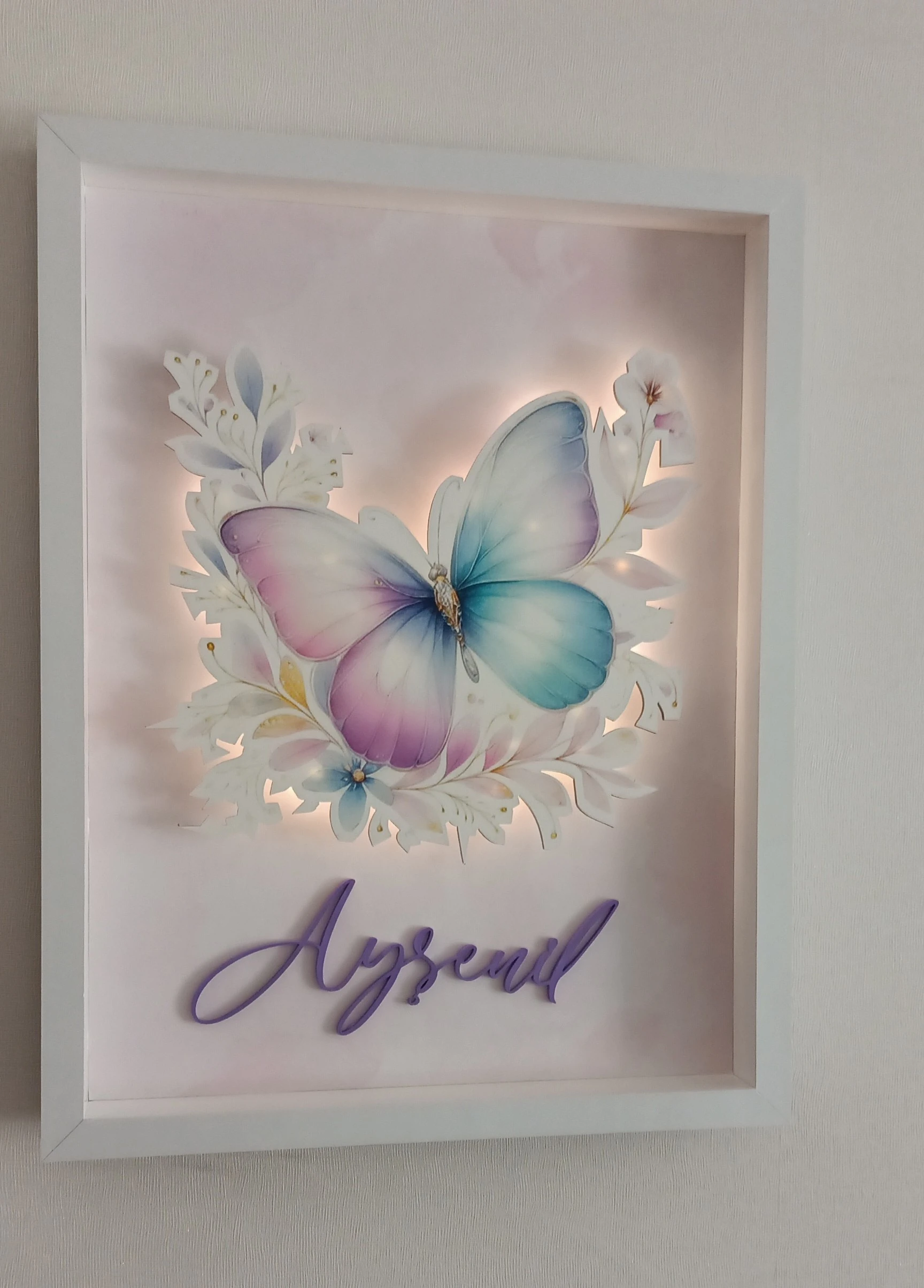 KELEBEK TEMALI KAPI SÜSÜ