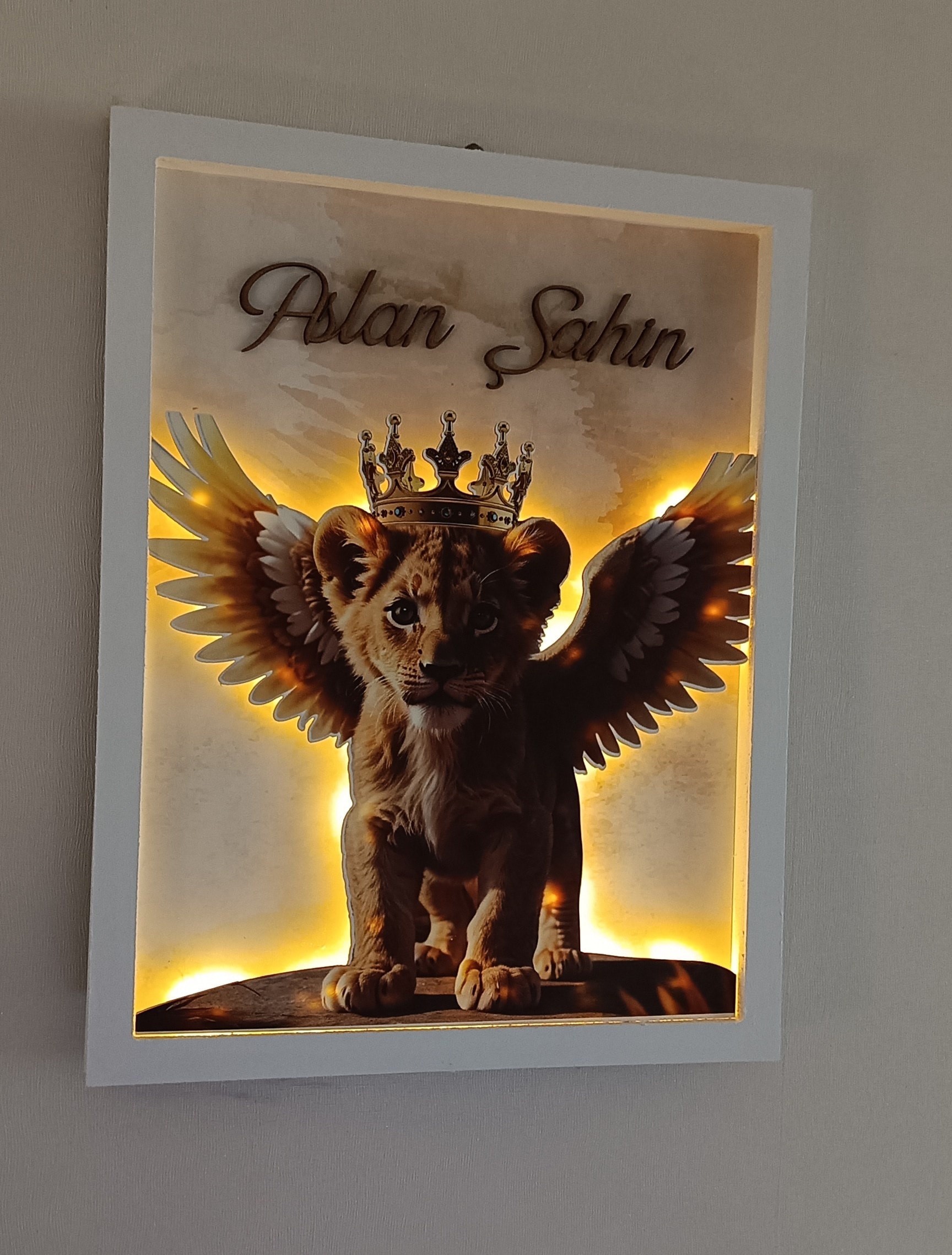 ASLAN TEMALI PANO KAPI SÜSÜ