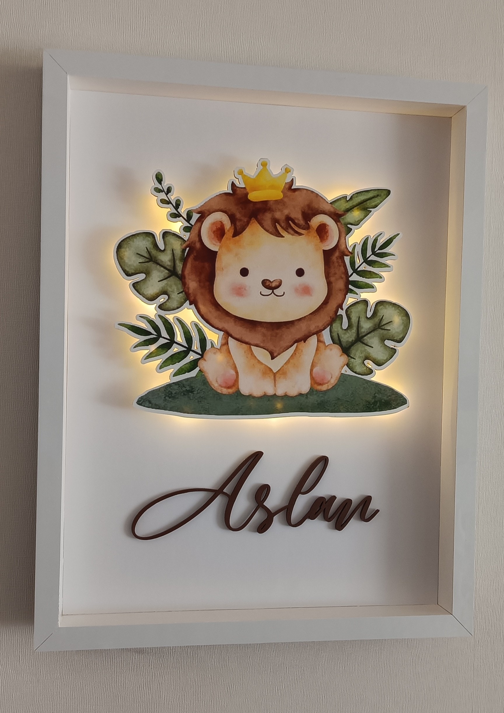 ASLAN TEMALI PANO KAPI SÜSÜ