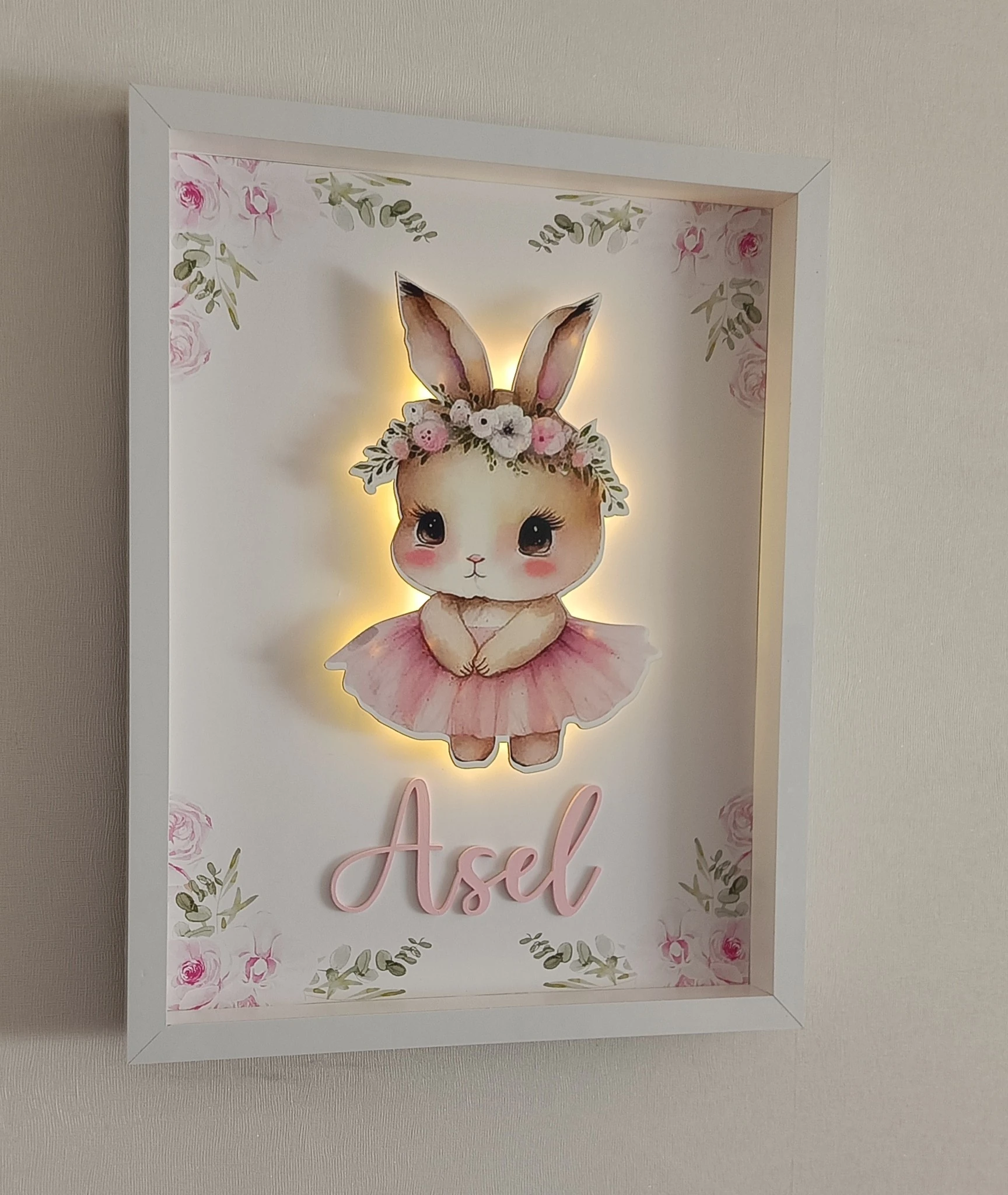 TAVŞAN TEMALI KAPI SÜSÜ