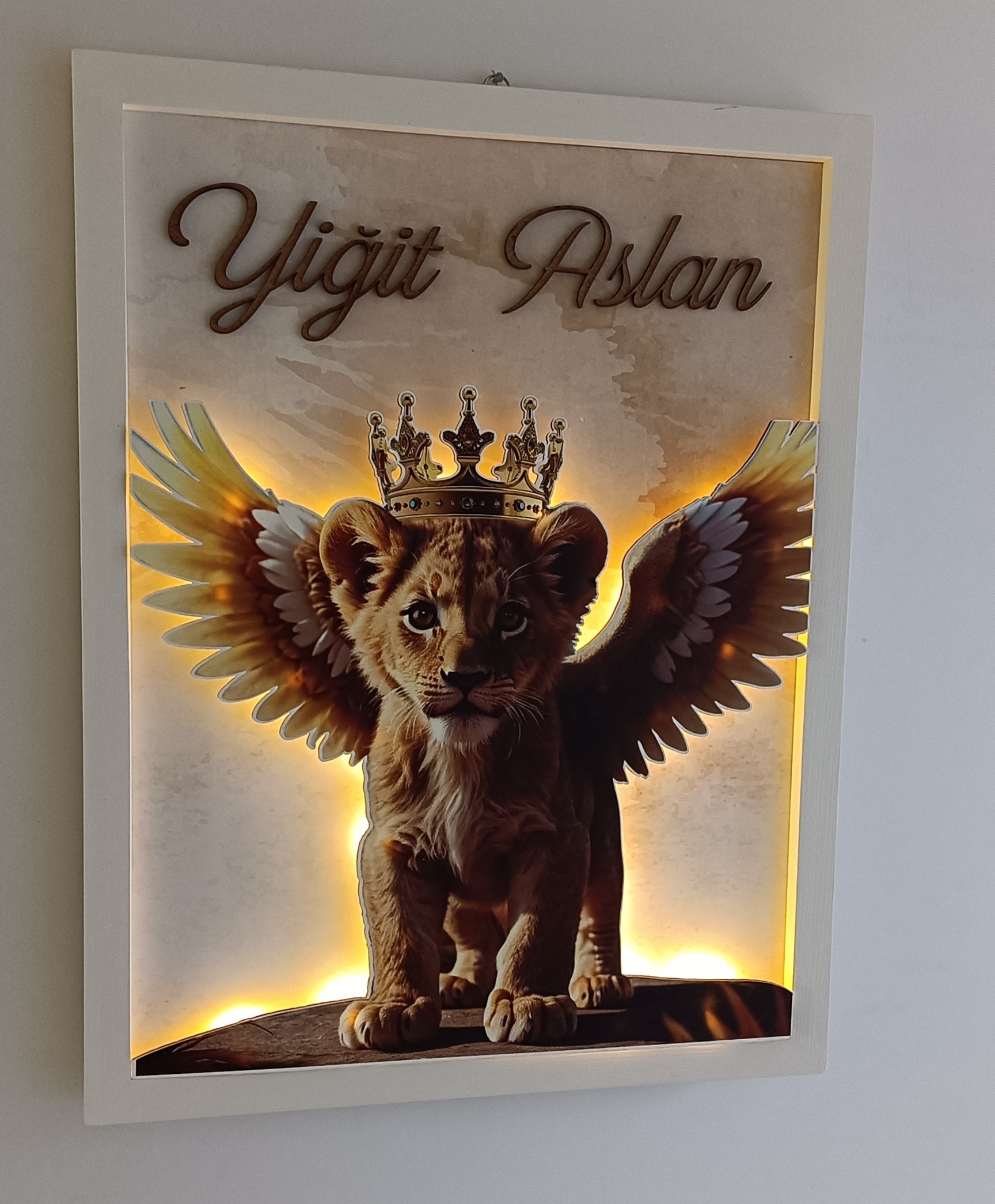 ASLAN TEMALI PANO KAPI SÜSÜ