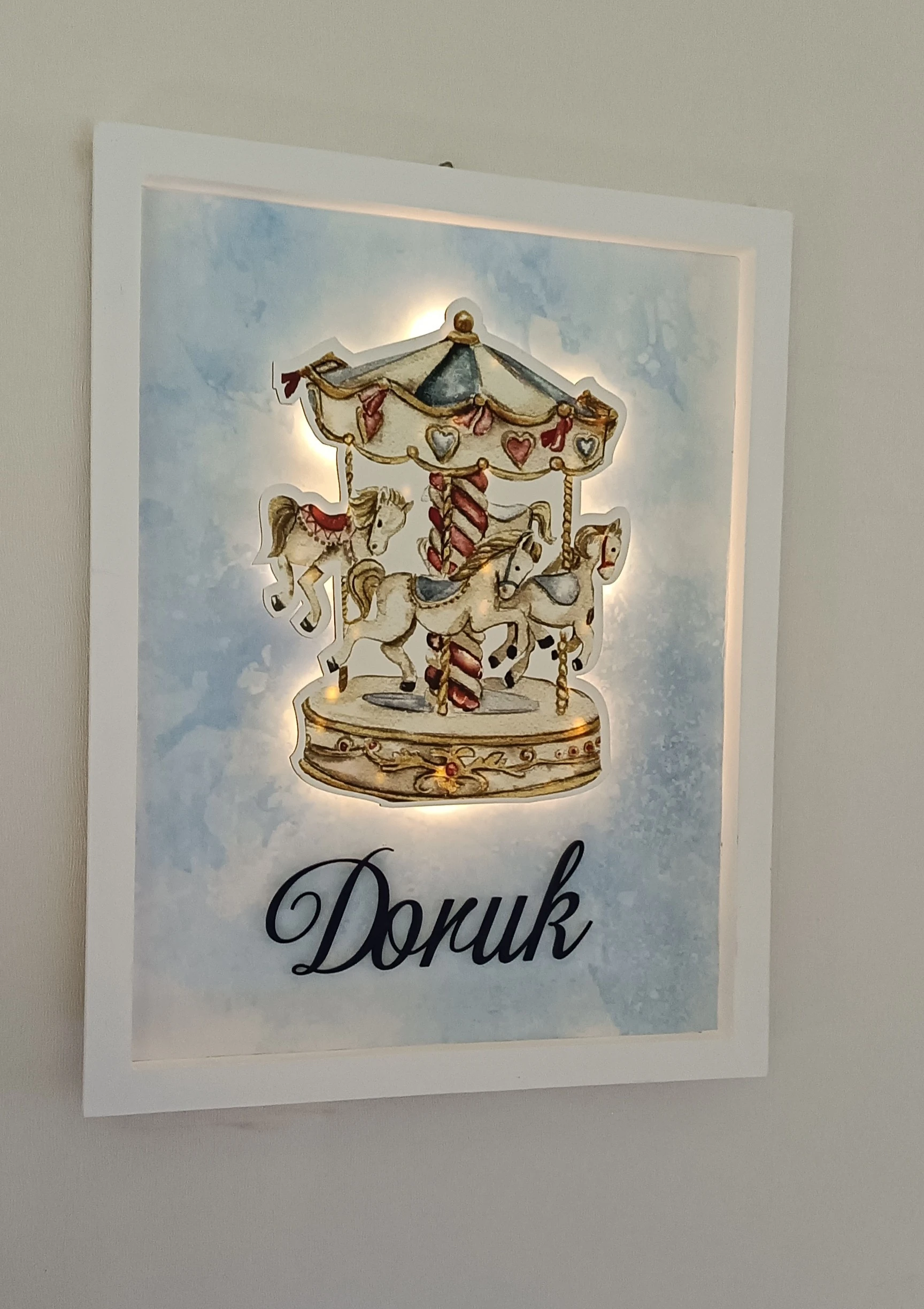 ATLIKARINCA TEMALI PANO KAPI SÜSÜ