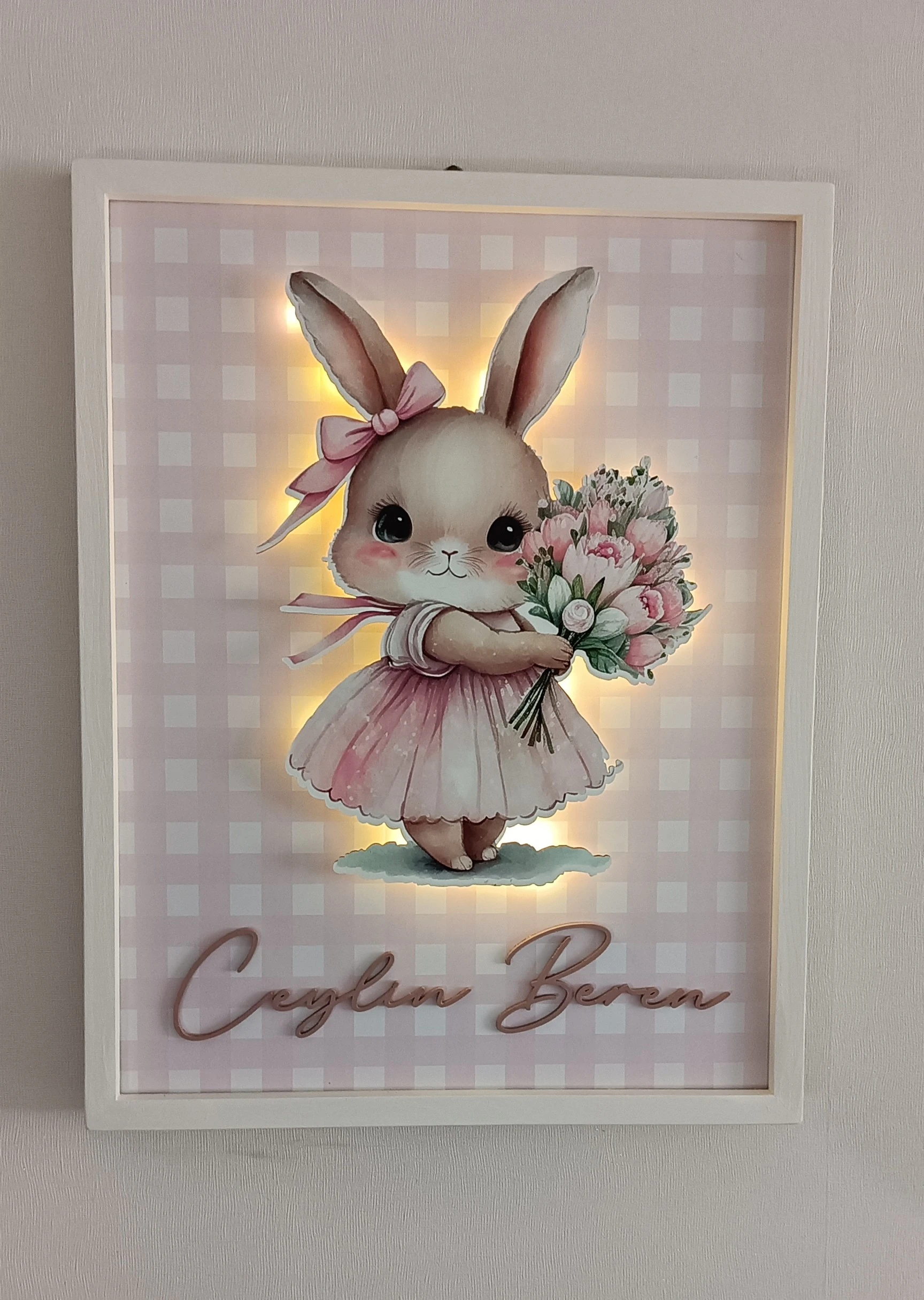 TAVŞAN TEMALI KAPI SÜSÜ