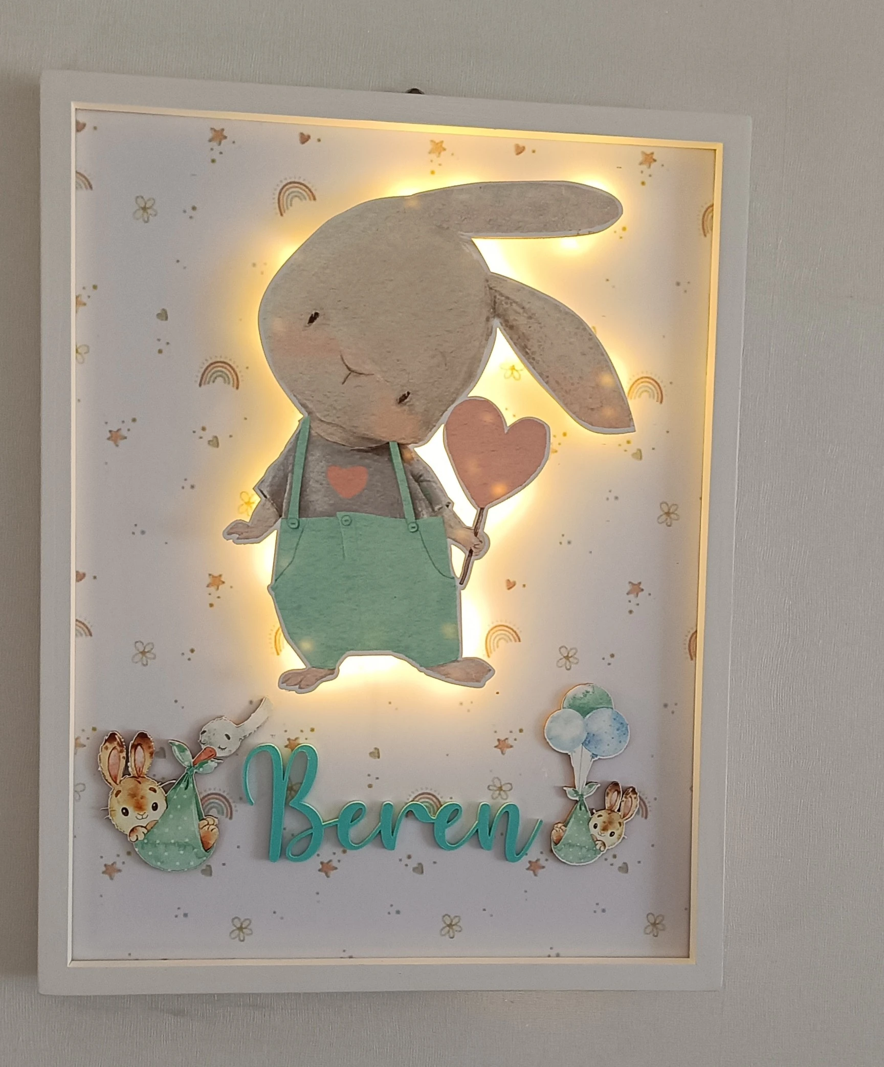 TAVŞAN TEMALI KAPI SÜSÜ