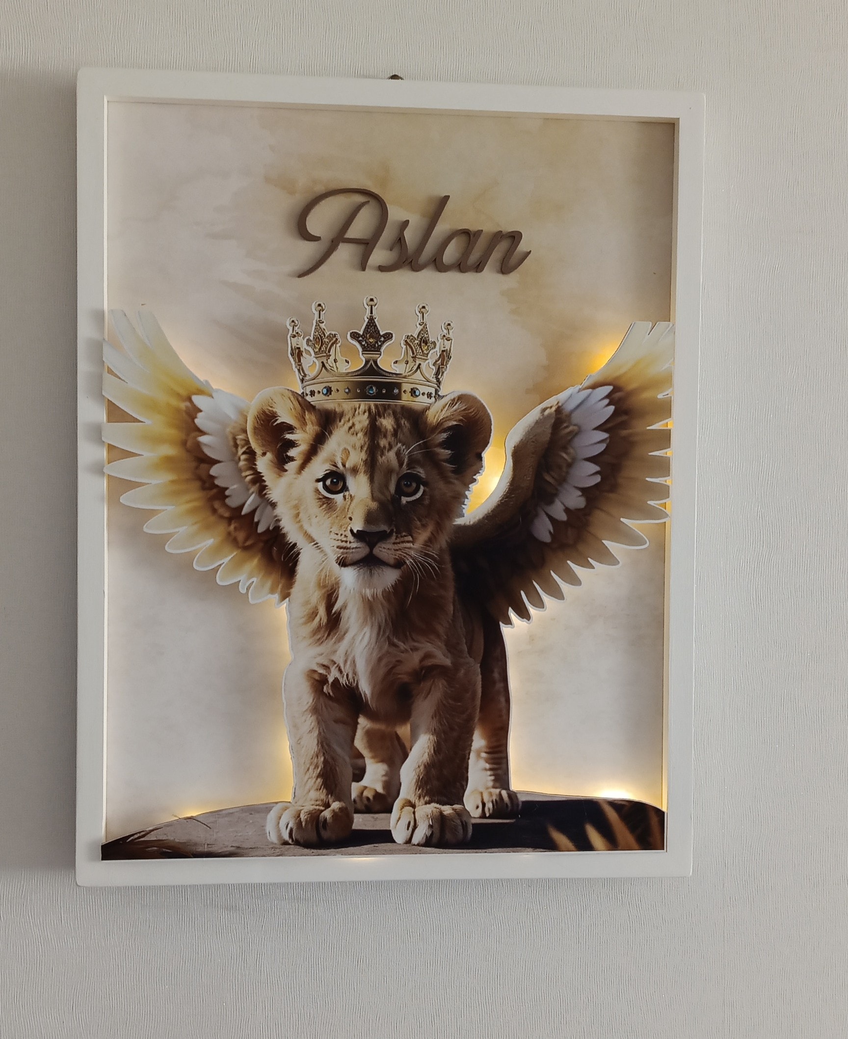 ASLAN TEMALI PANO KAPI SÜSÜ