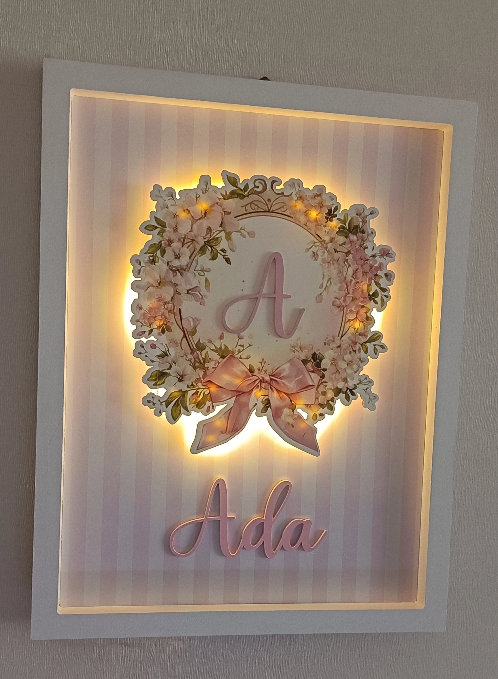 ÇİÇEK TEMALI KAPI SÜSÜ