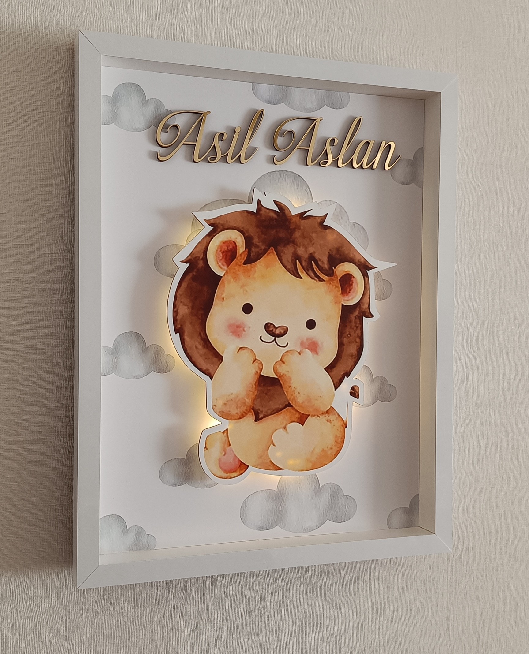 ASLAN TEMALI PANO KAPI SÜSÜ