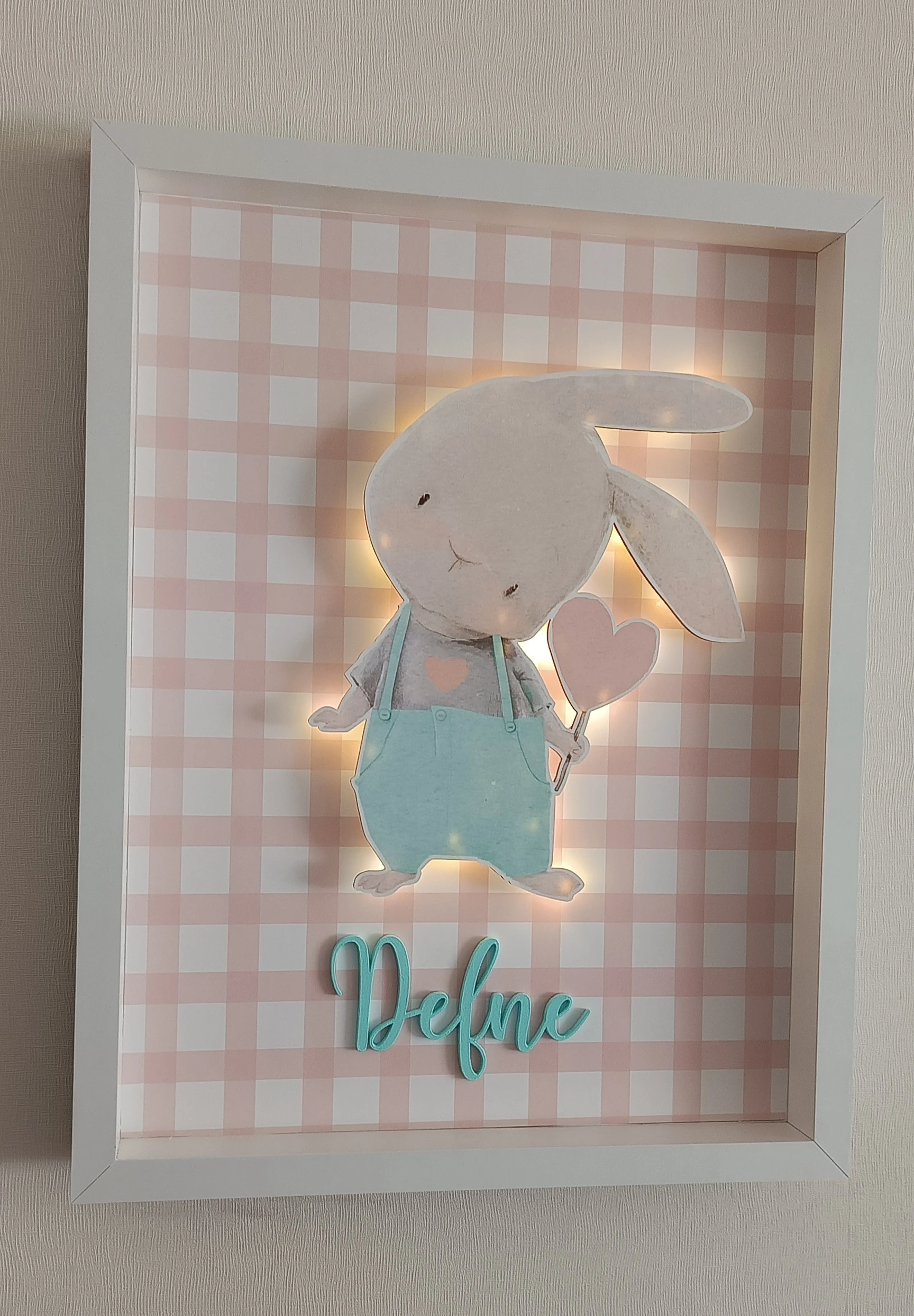 TAVŞAN TEMALI KAPI SÜSÜ