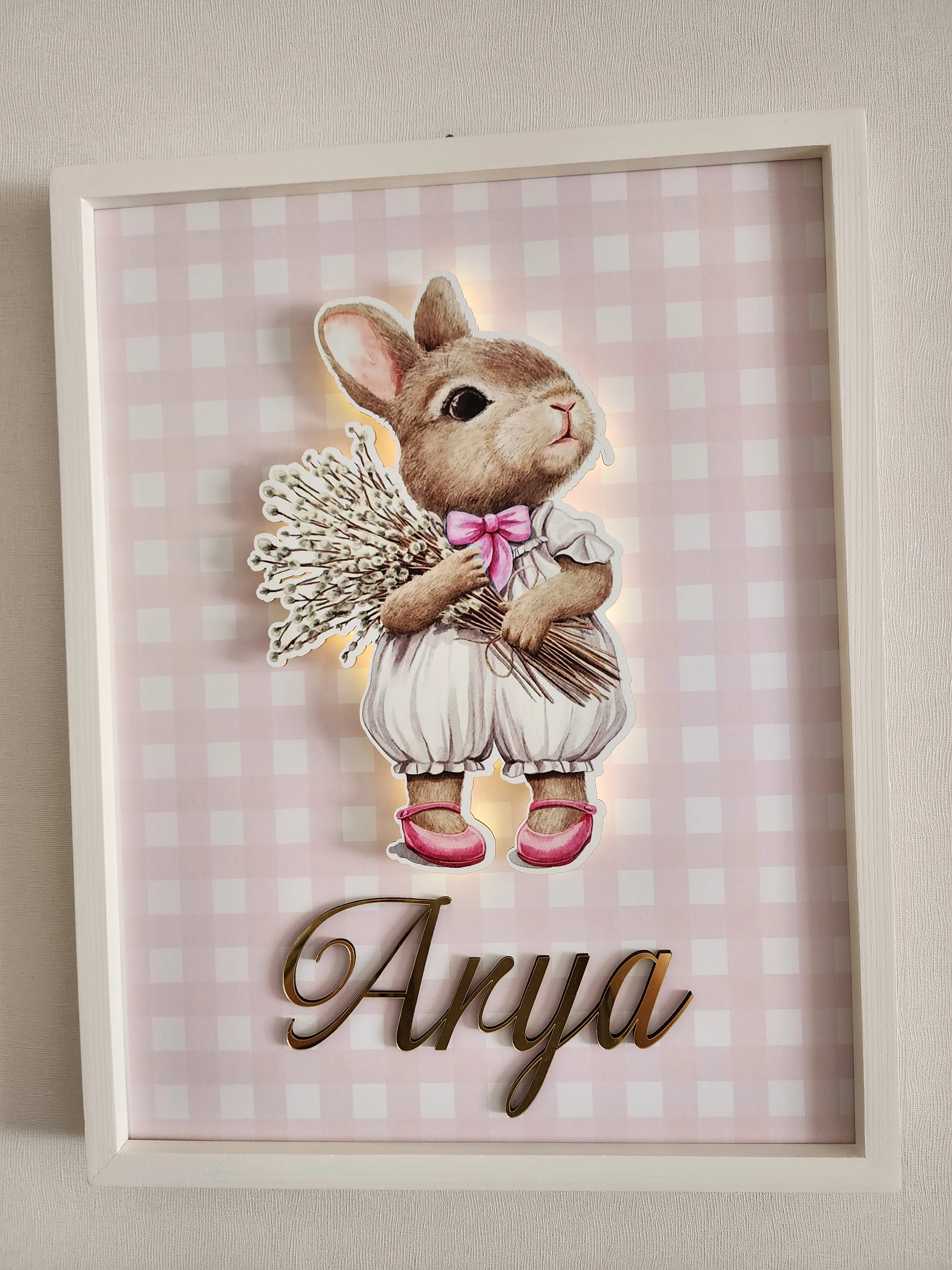 TAVŞAN TEMALI KAPI SÜSÜ