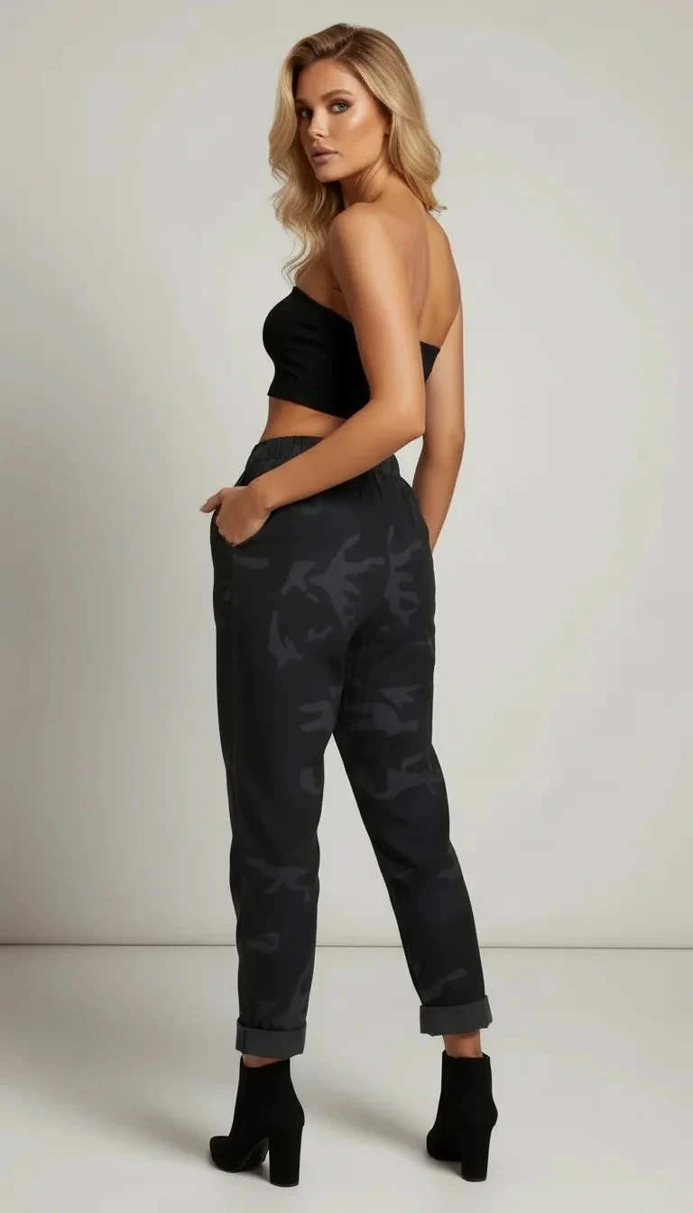 Sierra Otantik Kamuflaj Desenli Pantolon