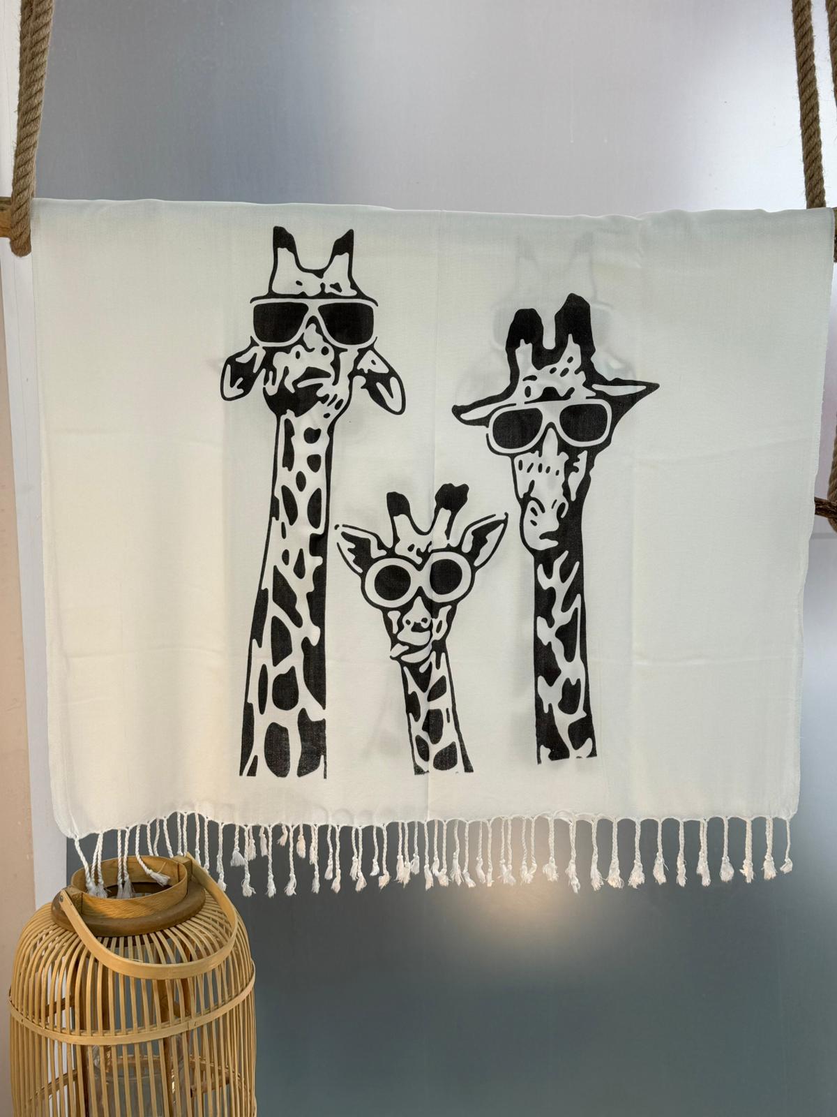 Viskon Digital Baskılı Peştamal - Zürafa