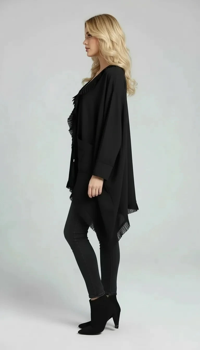 Sierra Otantik Fırfırlı Detaylı Ceket