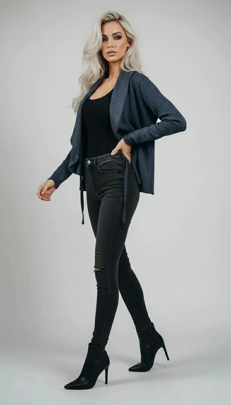 Sierra Otantik Asimetrik Hırka