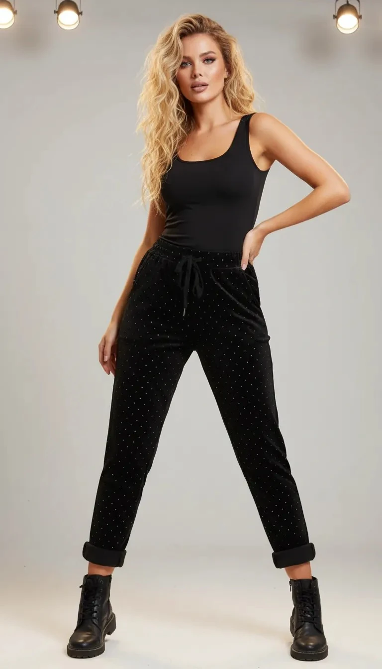 Sierra Otantik Pullu Pantolon