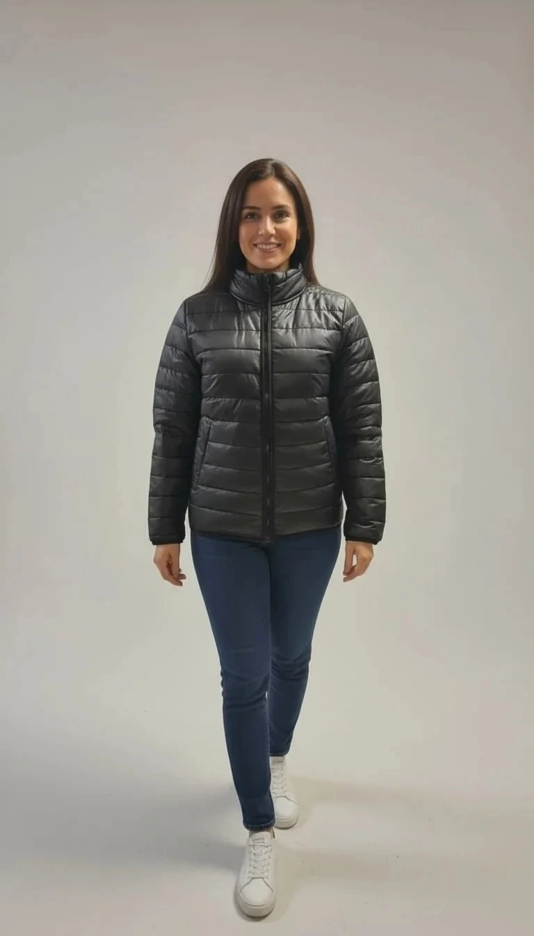 Sierra Otantik Kadın Haki Şişme Mont | Dik Yaka Fermuarlı, Kapitone Detaylı, Kışlık Su Geçirmez Outdoor Ceket