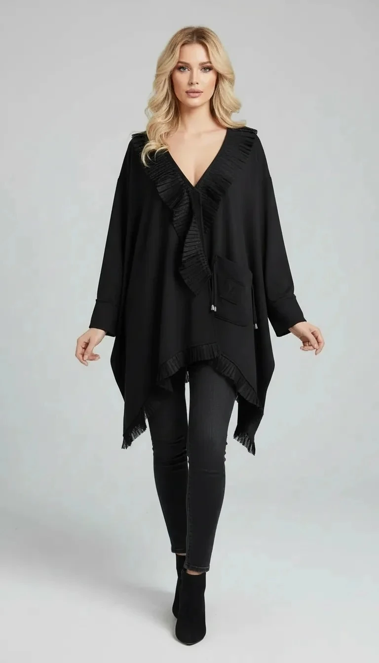 Sierra Otantik Fırfırlı Detaylı Ceket