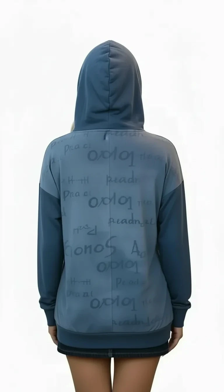 Baskılı Kapşonlu Sweatshirt