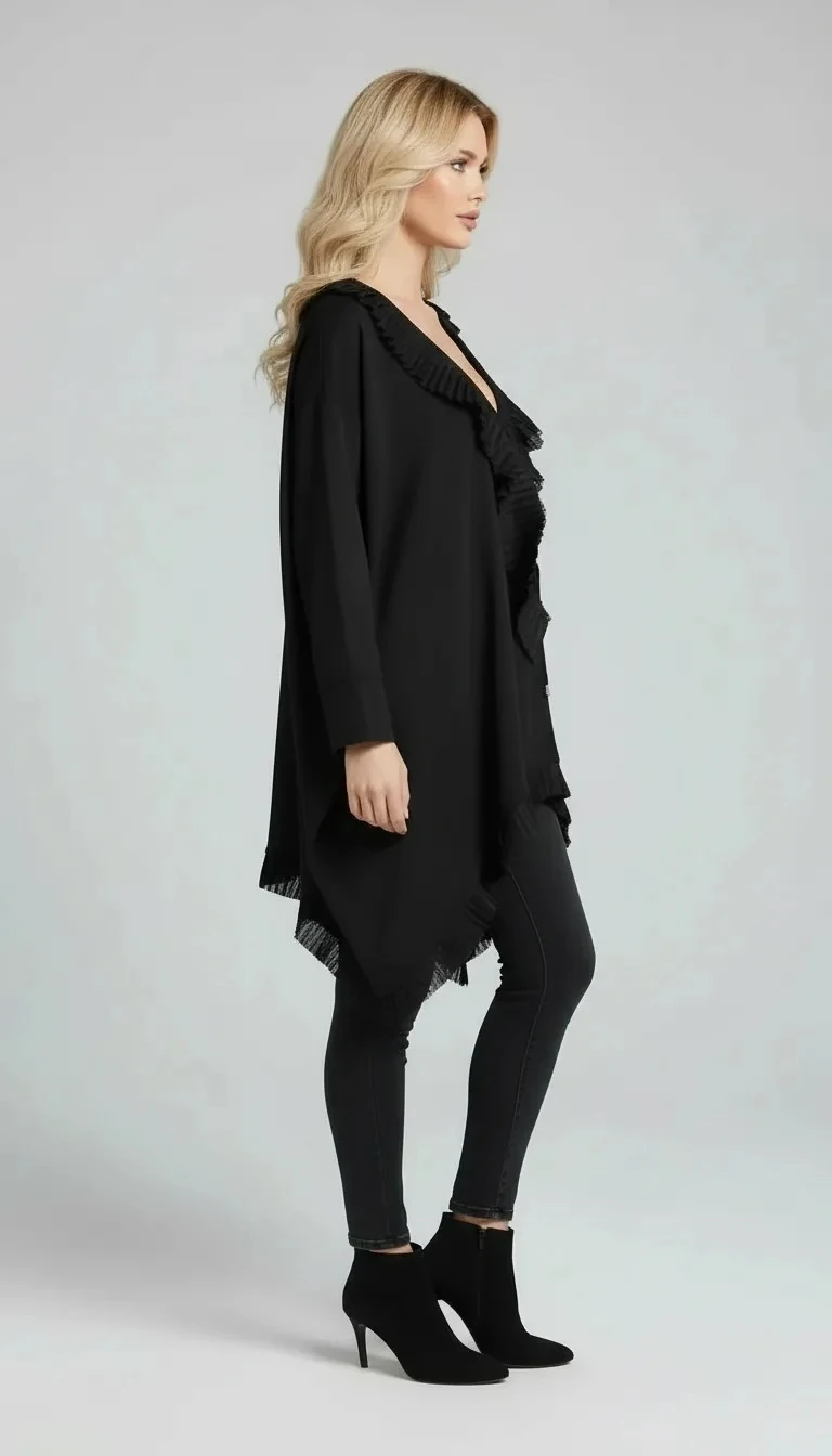 Sierra Otantik Fırfırlı Detaylı Ceket