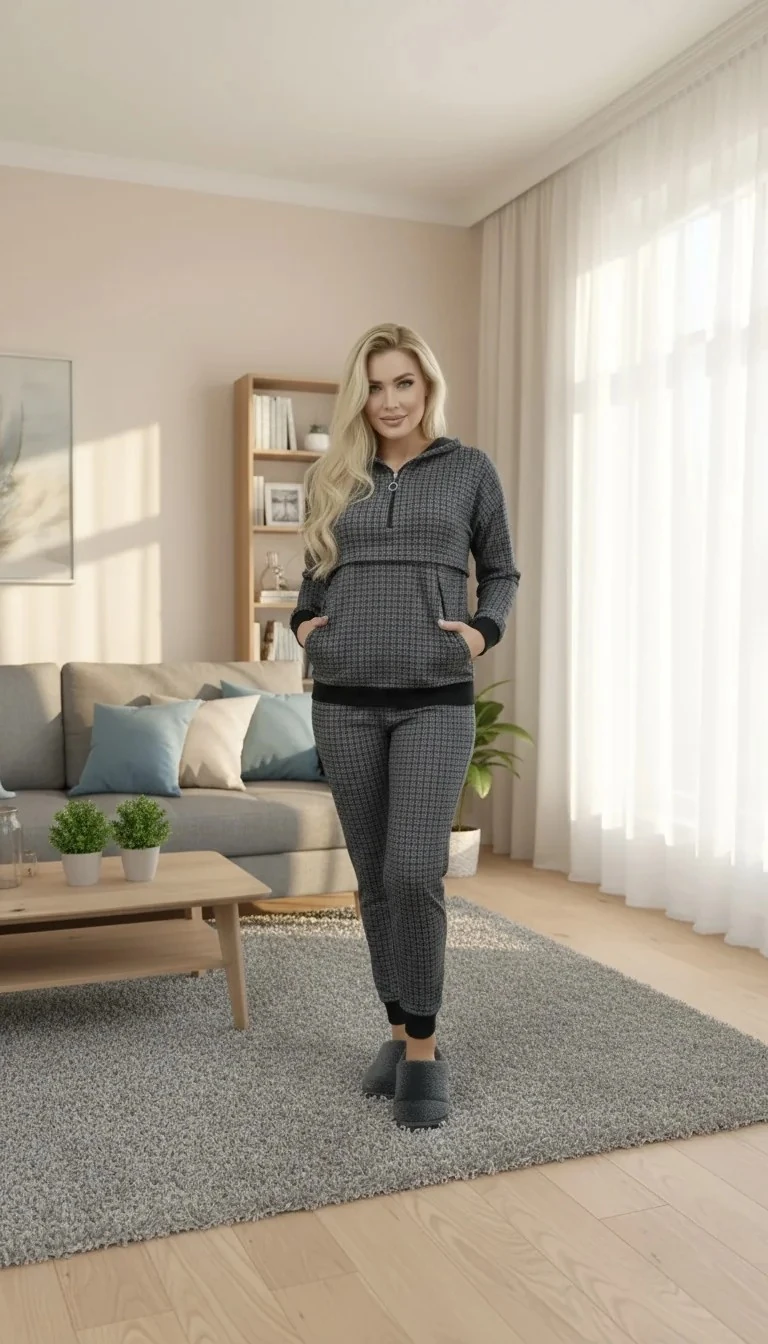 Kapşonlu Kadın Eşofman Takımı