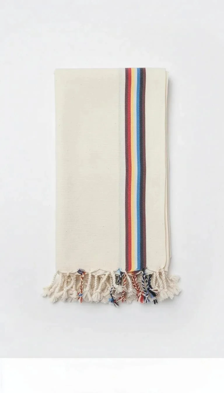 pamuk keten peştemal - çok renkli