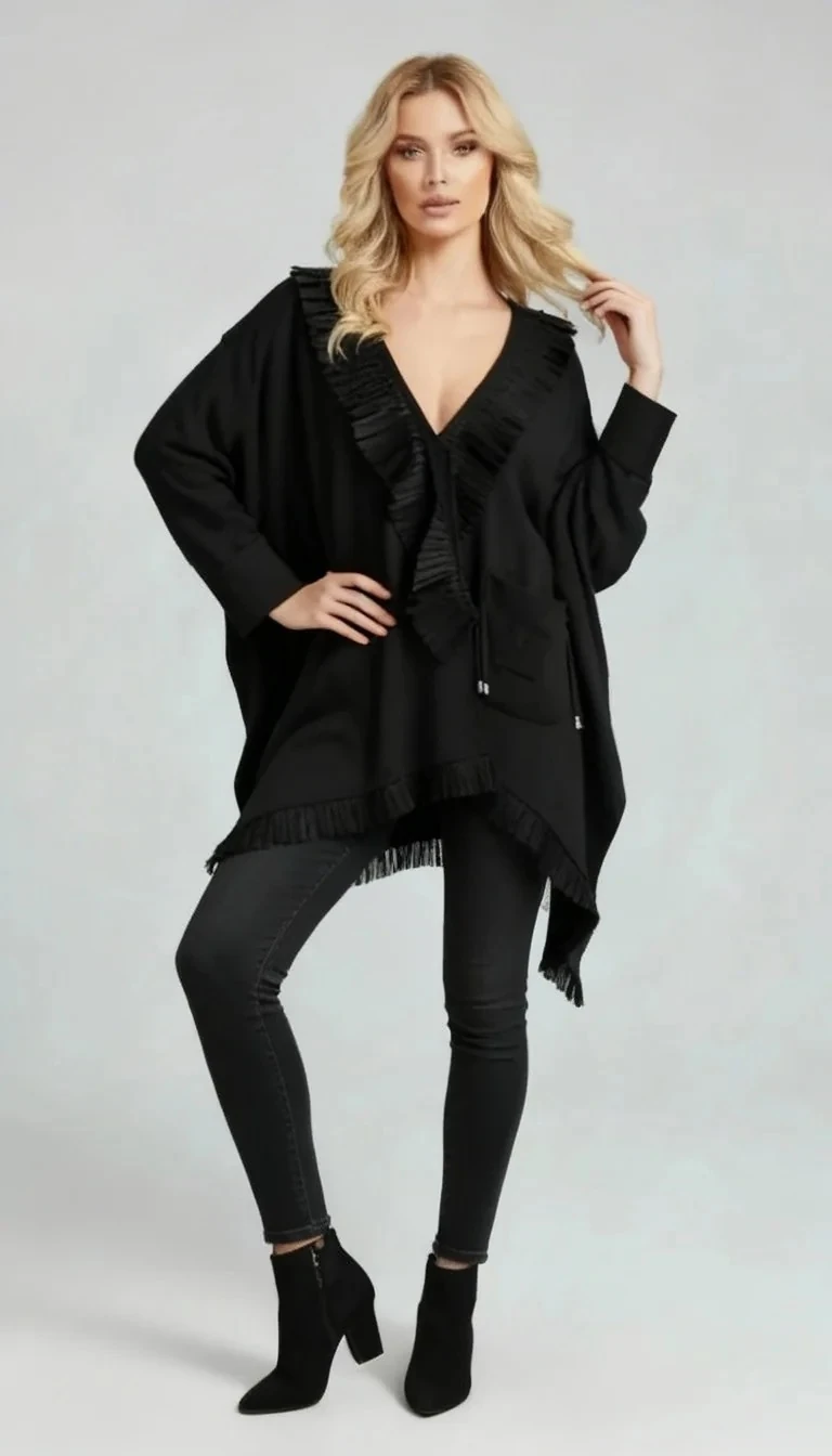 Sierra Otantik Fırfırlı Detaylı Ceket