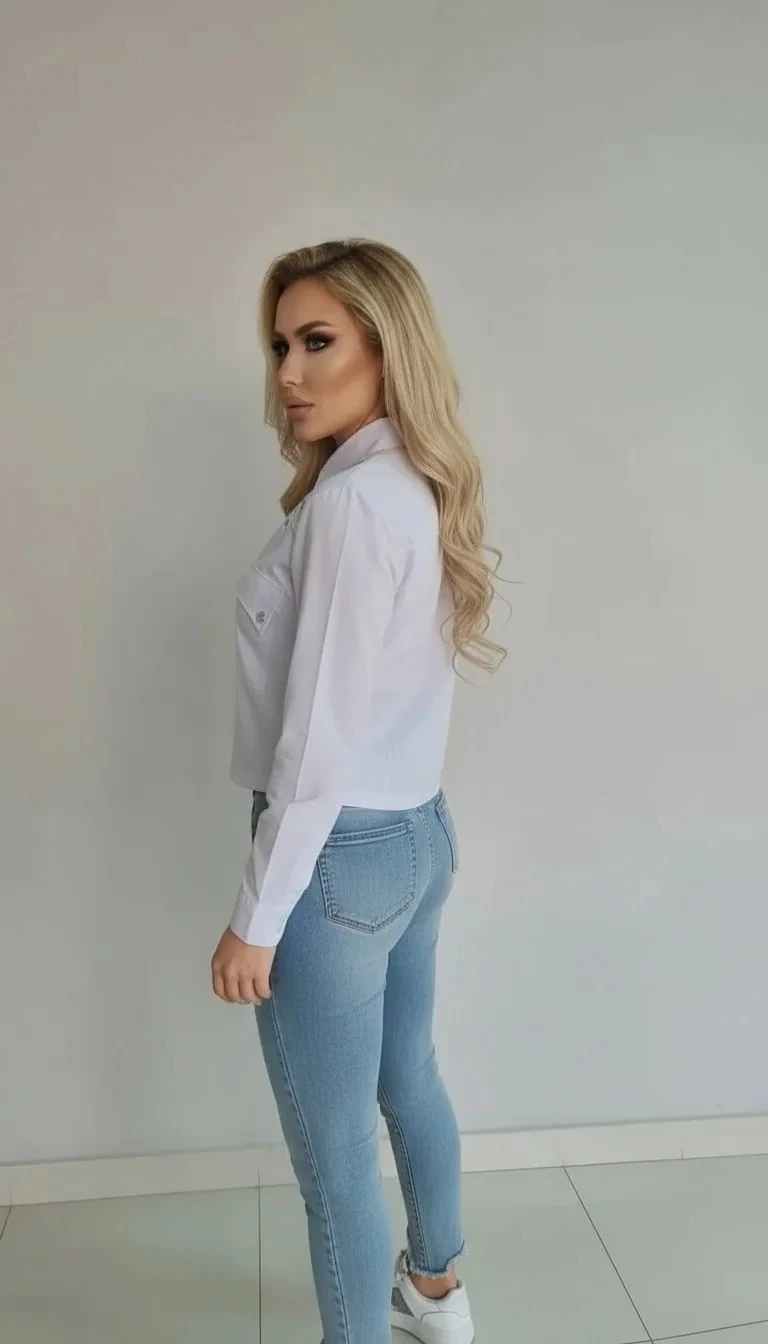 Sierra Otantik Kadın Bağcıklı Omuz Detaylı Gömlek – Lace-Up Bluz | Beyaz, Kuşgözü Aksesuarlı Casual Giyim