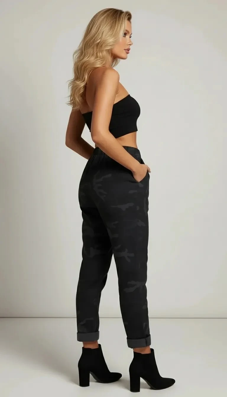 Sierra Otantik Kamuflaj Desenli Pantolon