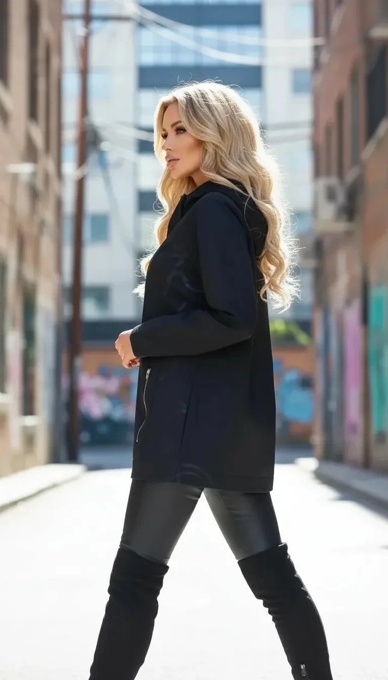 Desenli Cepli Sweatshirt/Üst