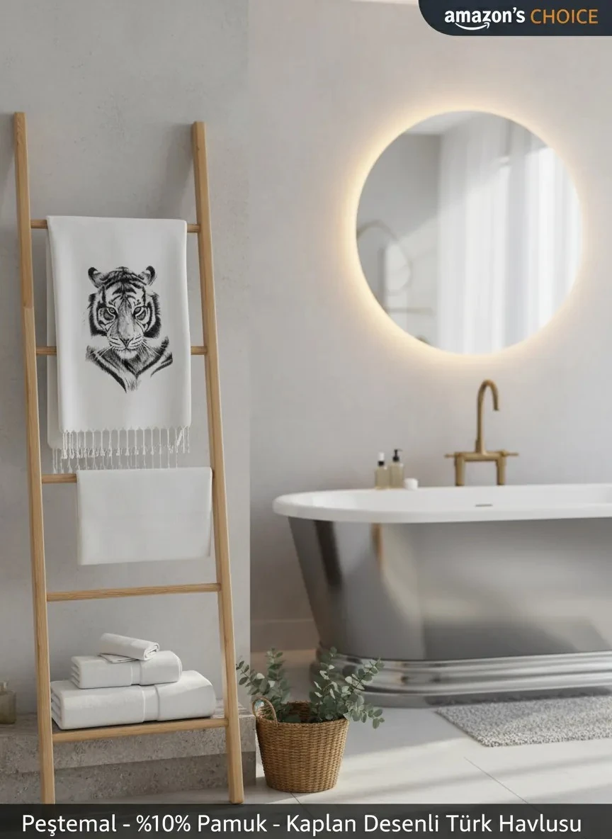 Viskon Digital Baskılı Peştamal - Kaplan