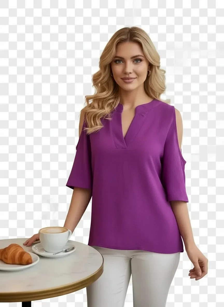 Sierra Otantik Airobin Omuz Detaylı Bluz