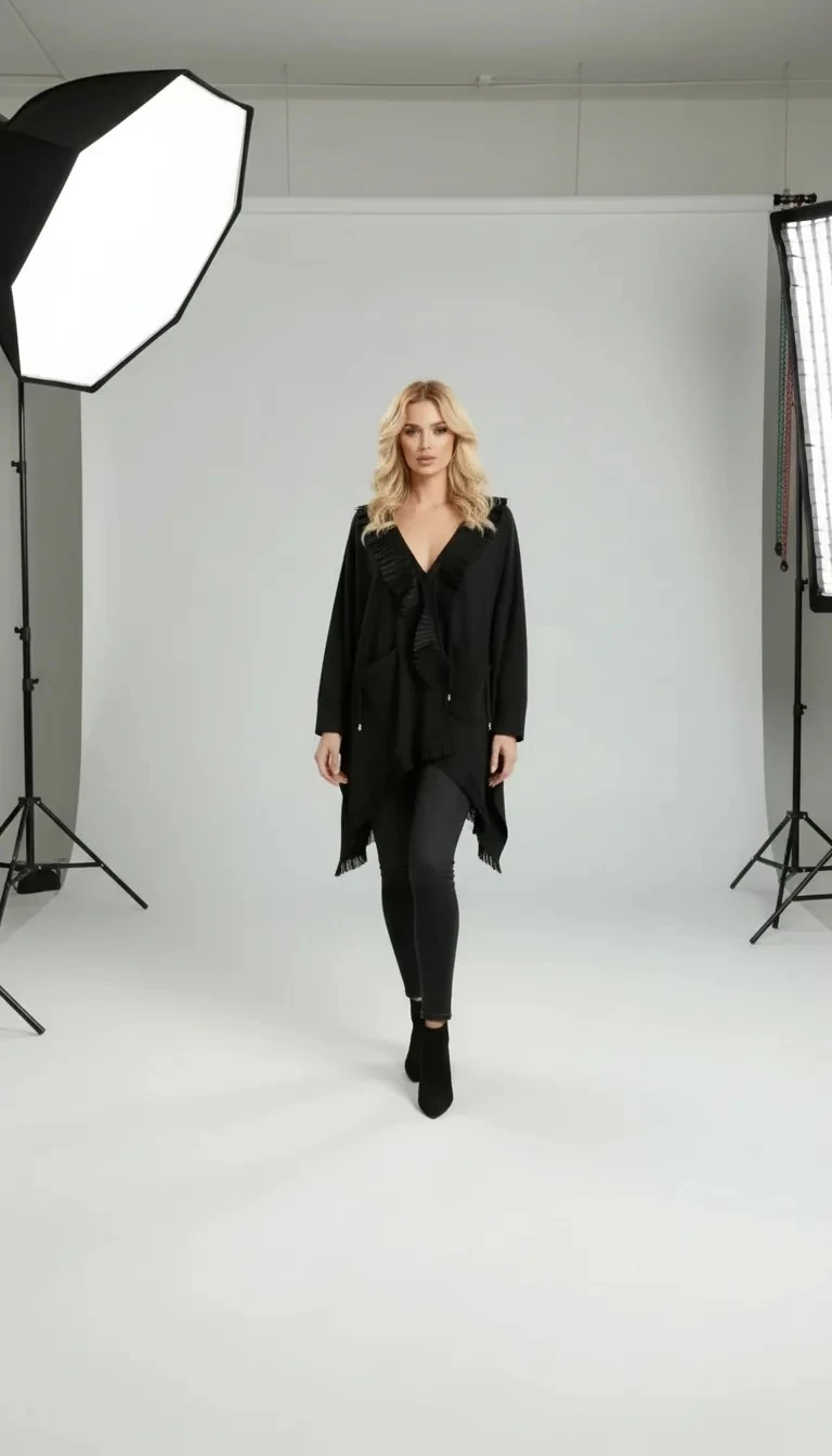 Sierra Otantik Fırfırlı Detaylı Ceket