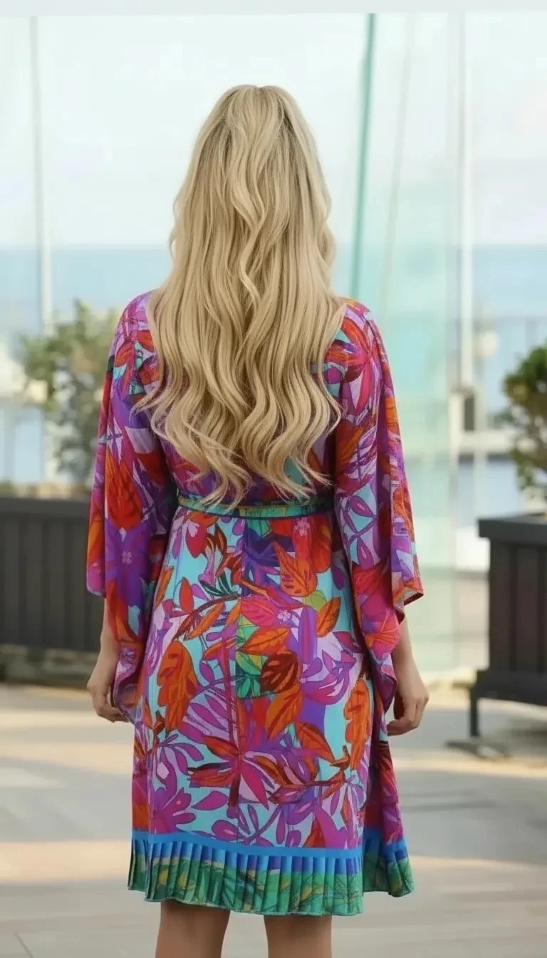 Sierra Otantik Marin Kısa Elbise