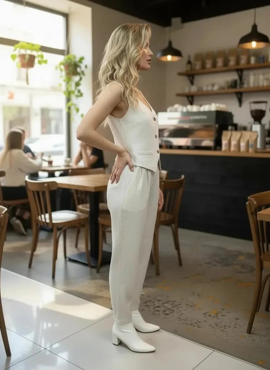 Sierra Otantik Keten Pamuk Yelek