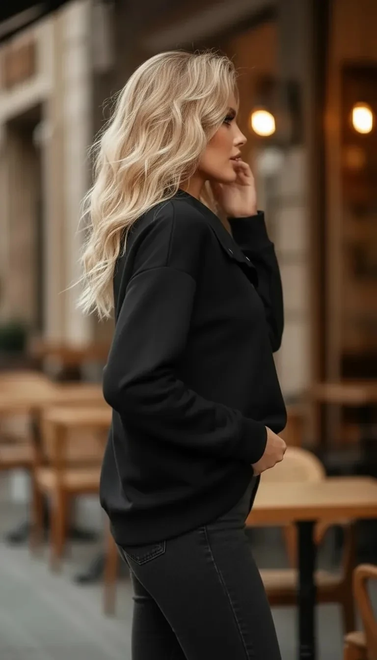 Kruvaze Yaka Sweatshirt